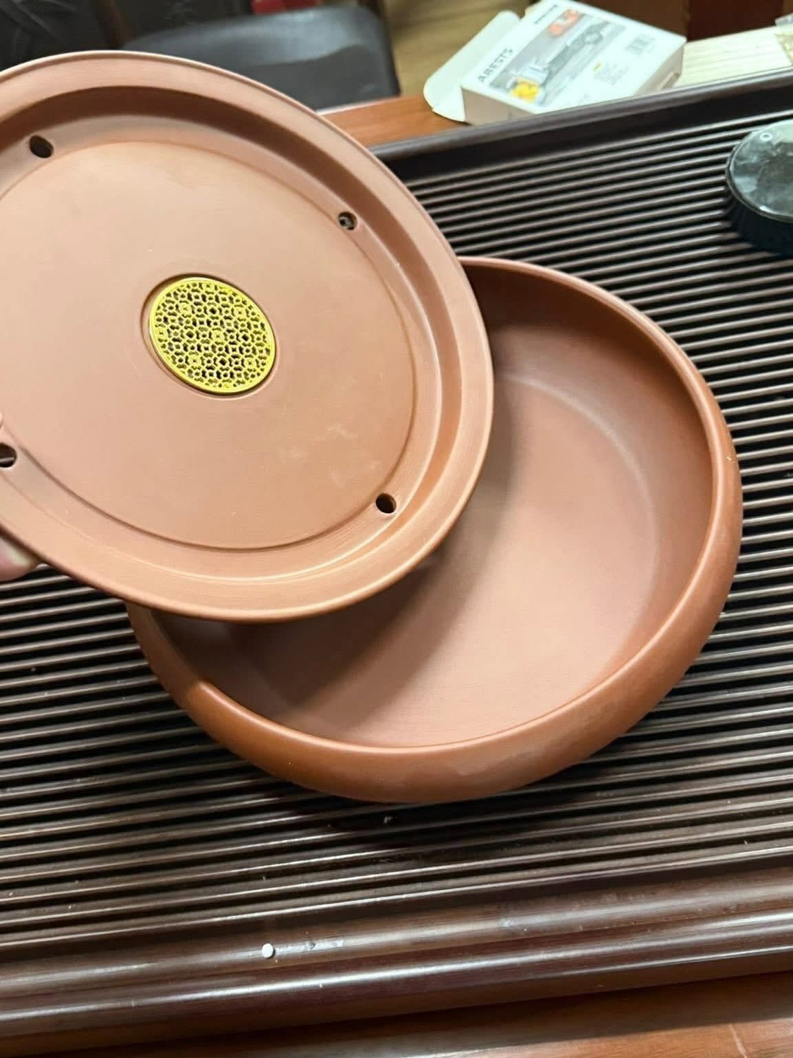 紫砂高級手工儲水茶盤