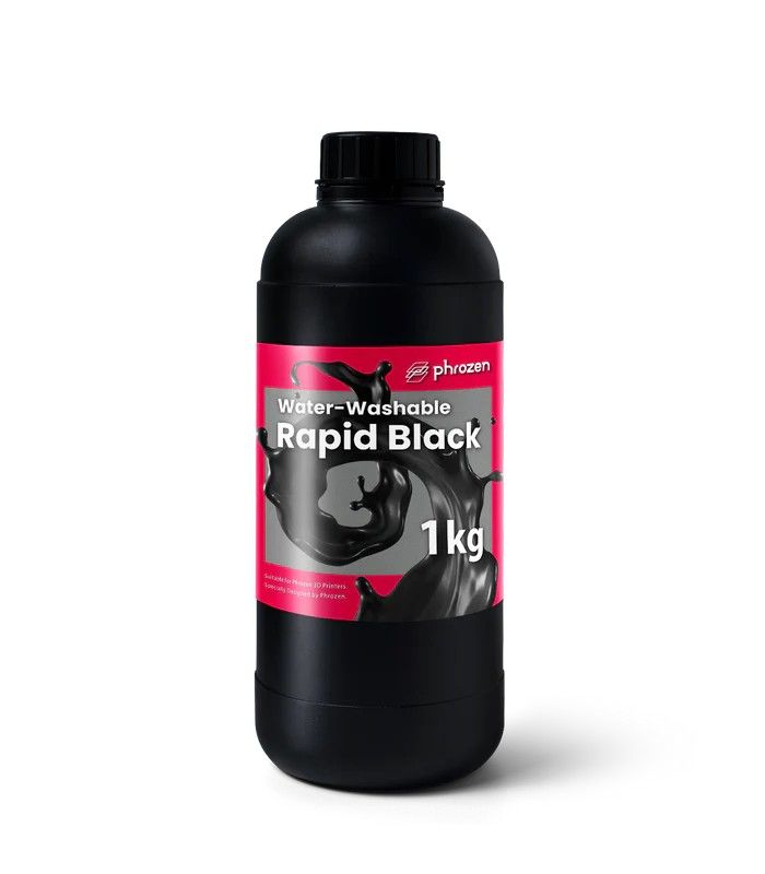 Phrozen Water-Washable 可水洗列印樹脂｜模型灰 ｜極速黑｜1kg裝｜適用於 4K~12K LCD