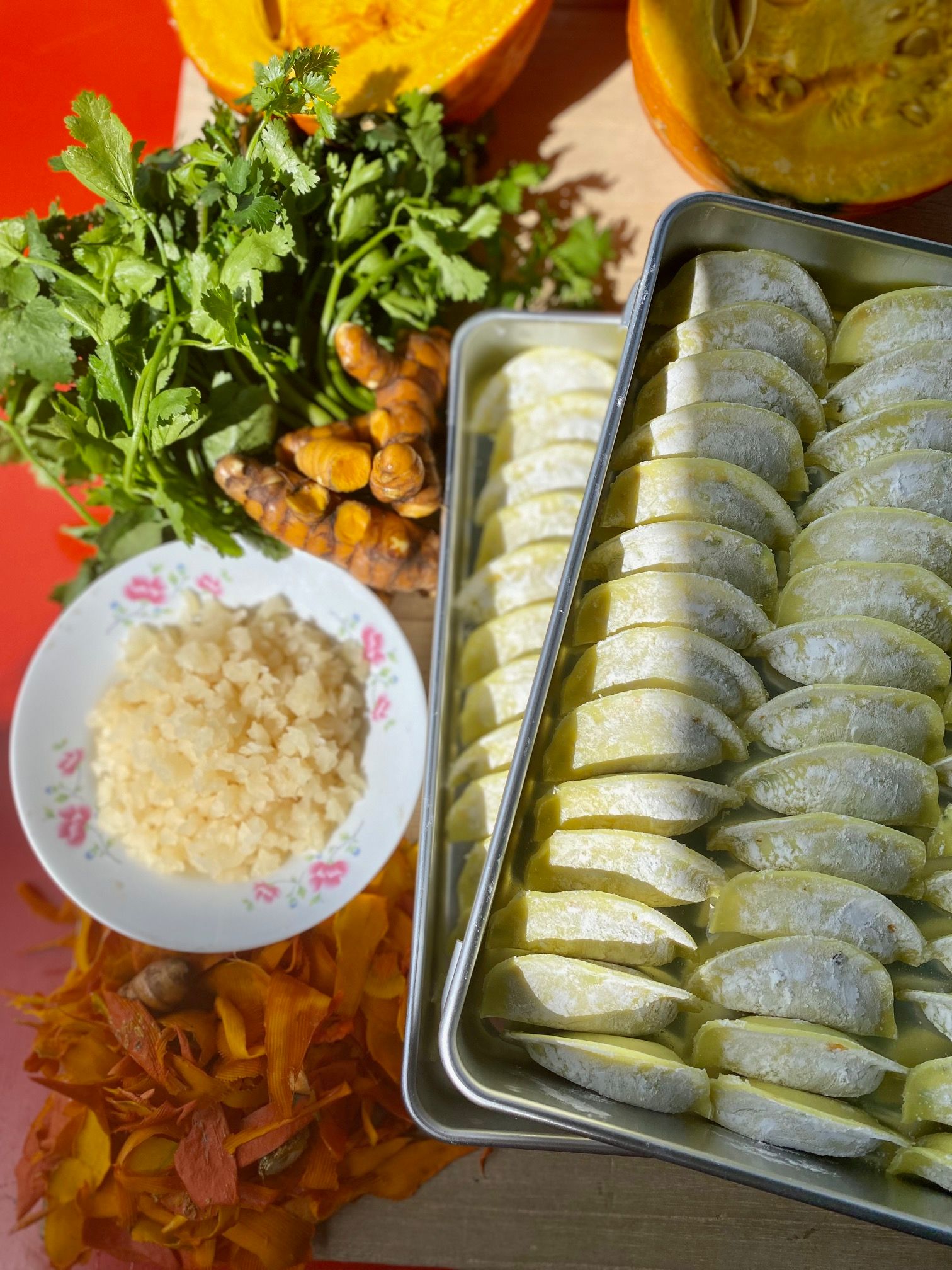 米餃子 | 香菜金南瓜 x 黃金菜脯米
