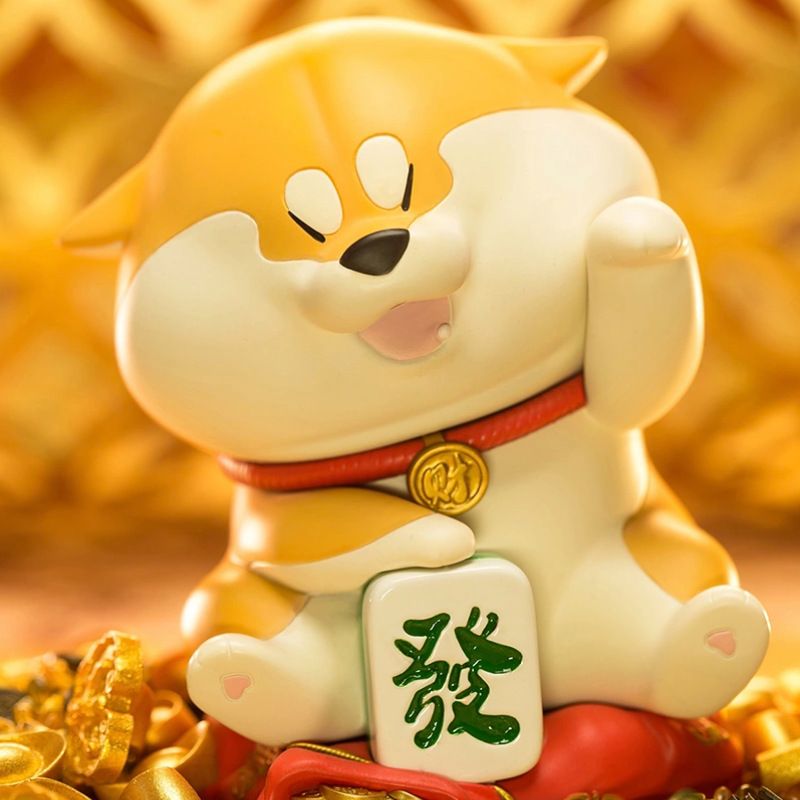 【ModaZen】動物星球 X 西風 萌柴犬 發財 財運 雕像