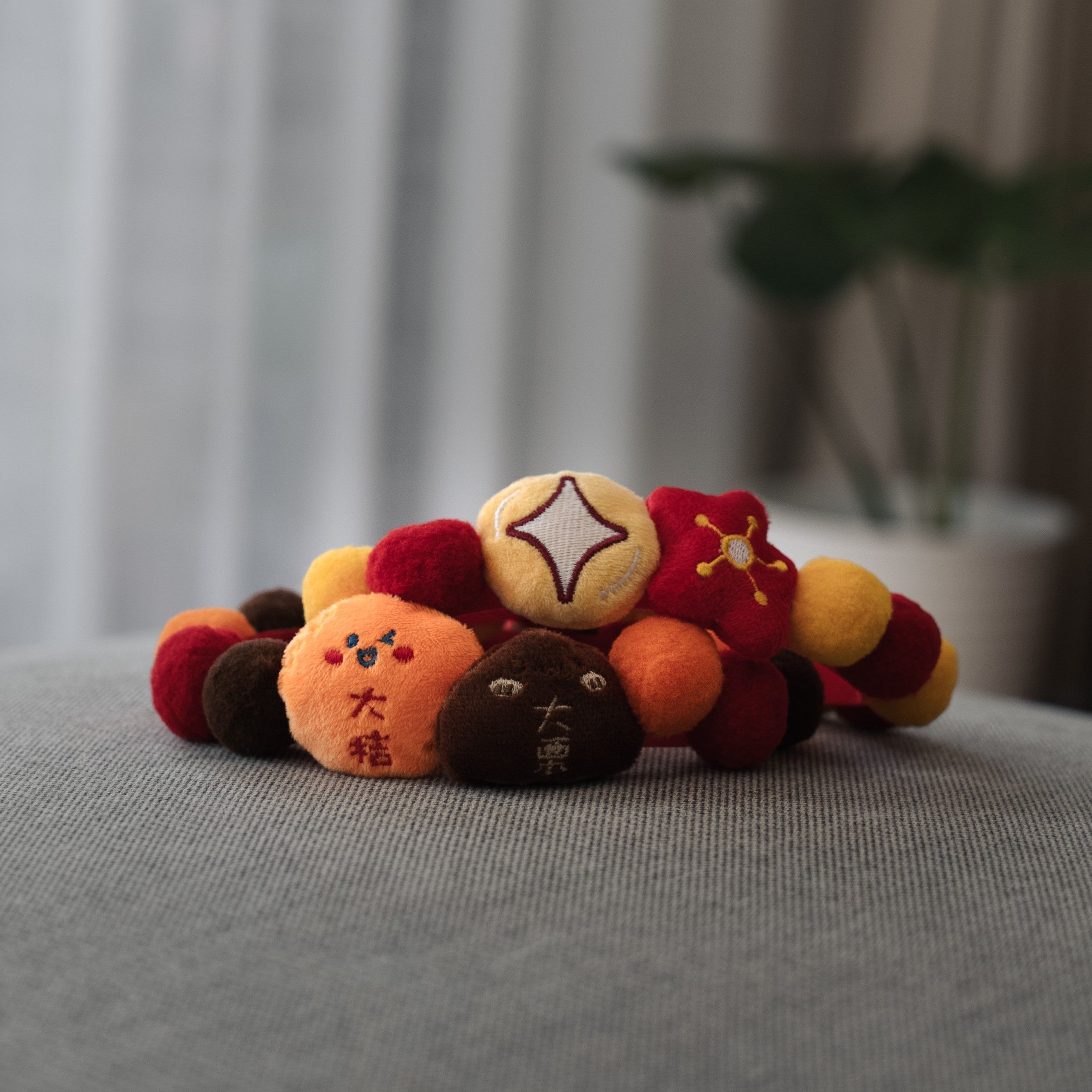𝑱𝒐’𝒔 | 寵物新年球球魔鬼氈項圈/貓咪狗狗新年拍照必備