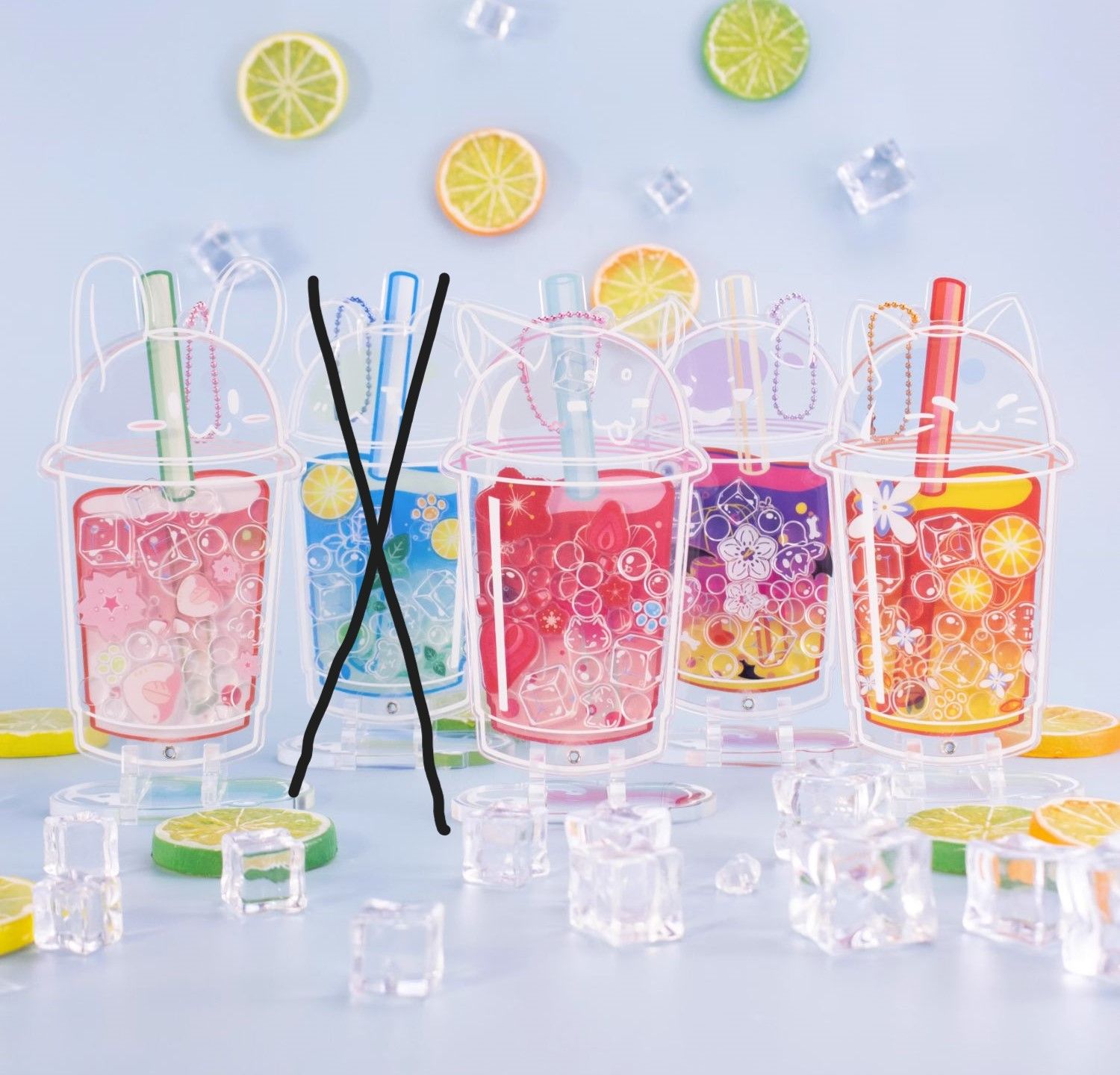 果茶杯收納立牌