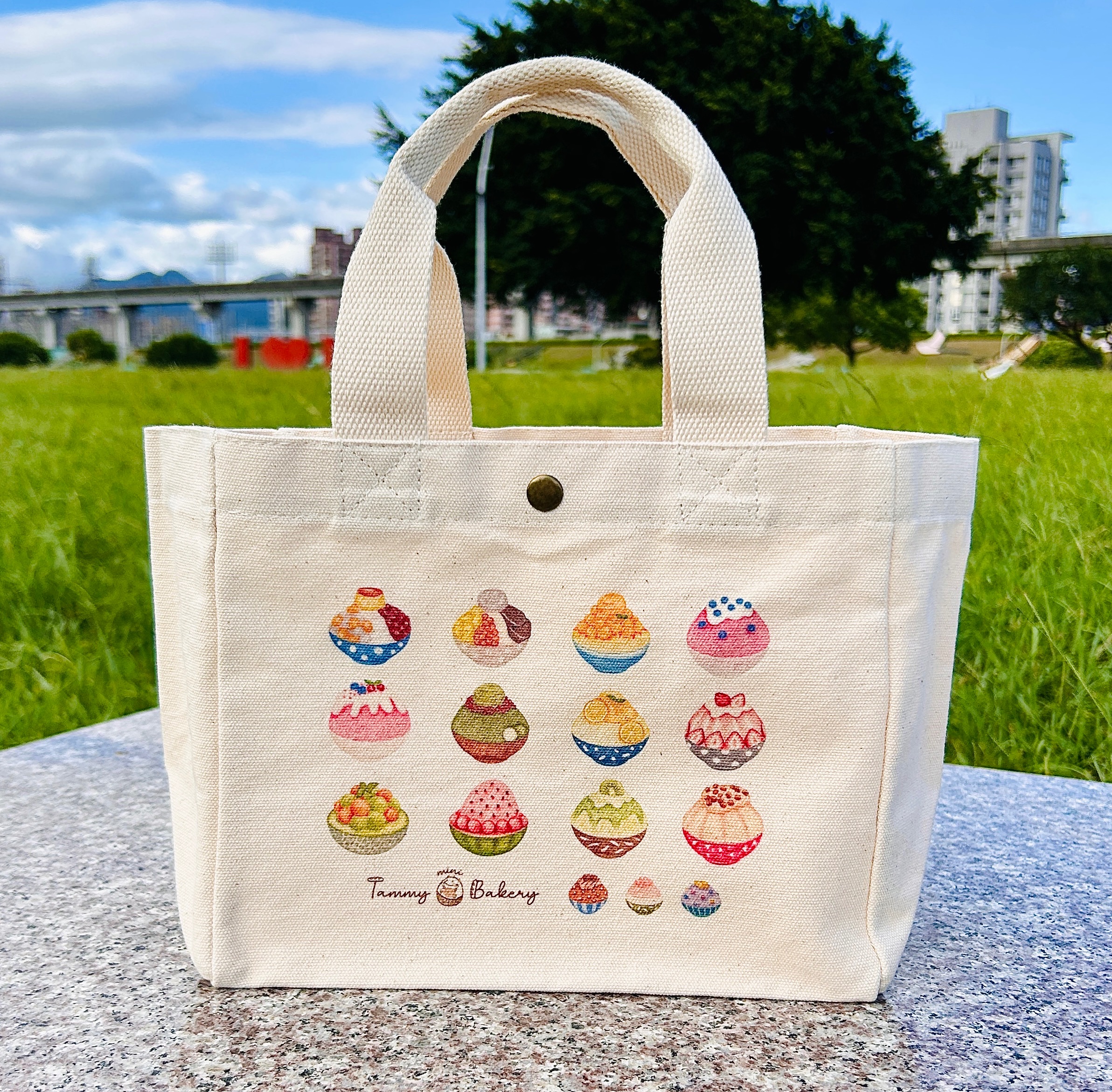 夏日冰品 - 帆布小提袋 | 便當袋 | 午餐袋