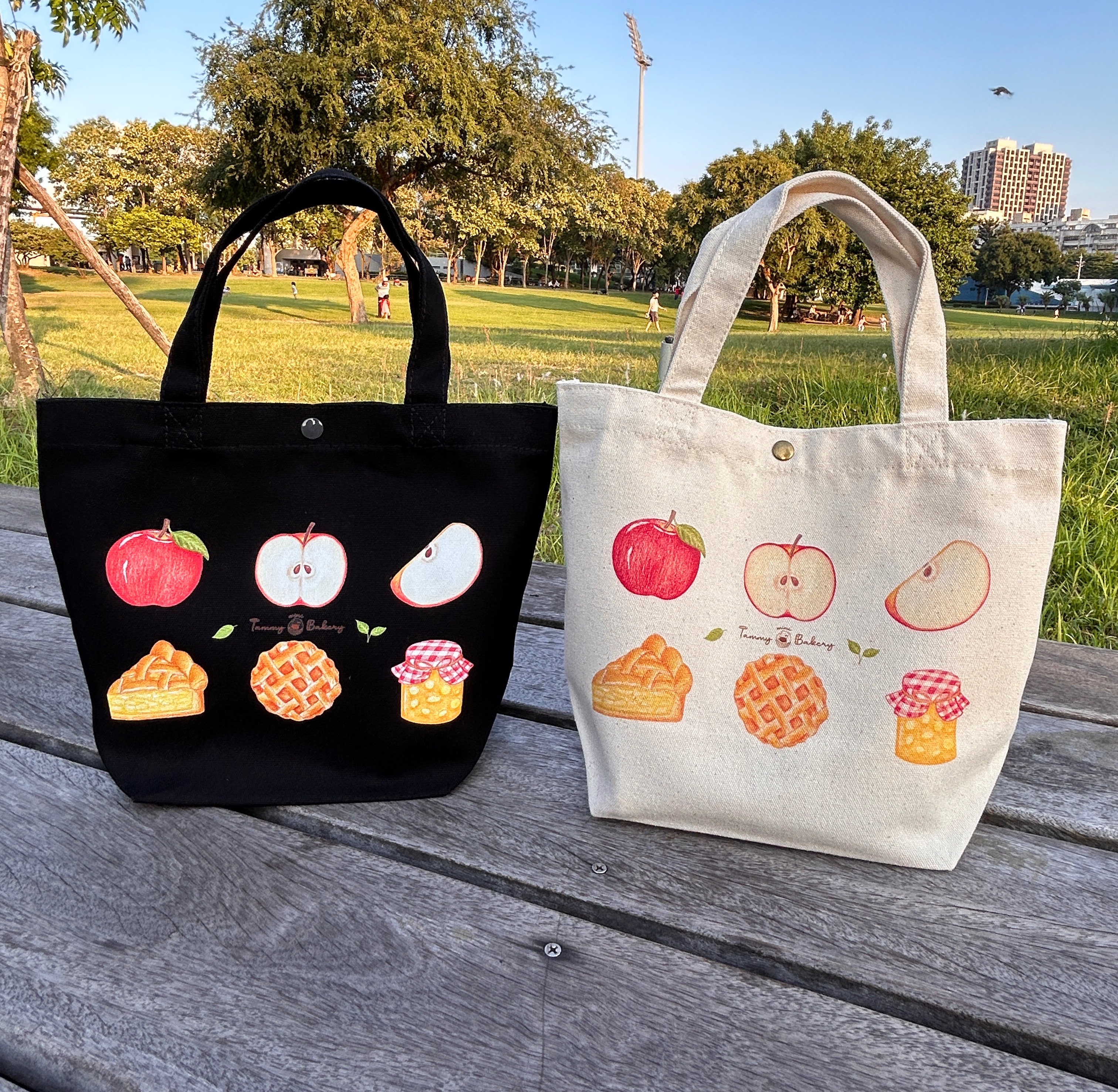 蘋果的果醬時光 - 帆布小提袋 | 便當袋 | 午餐袋