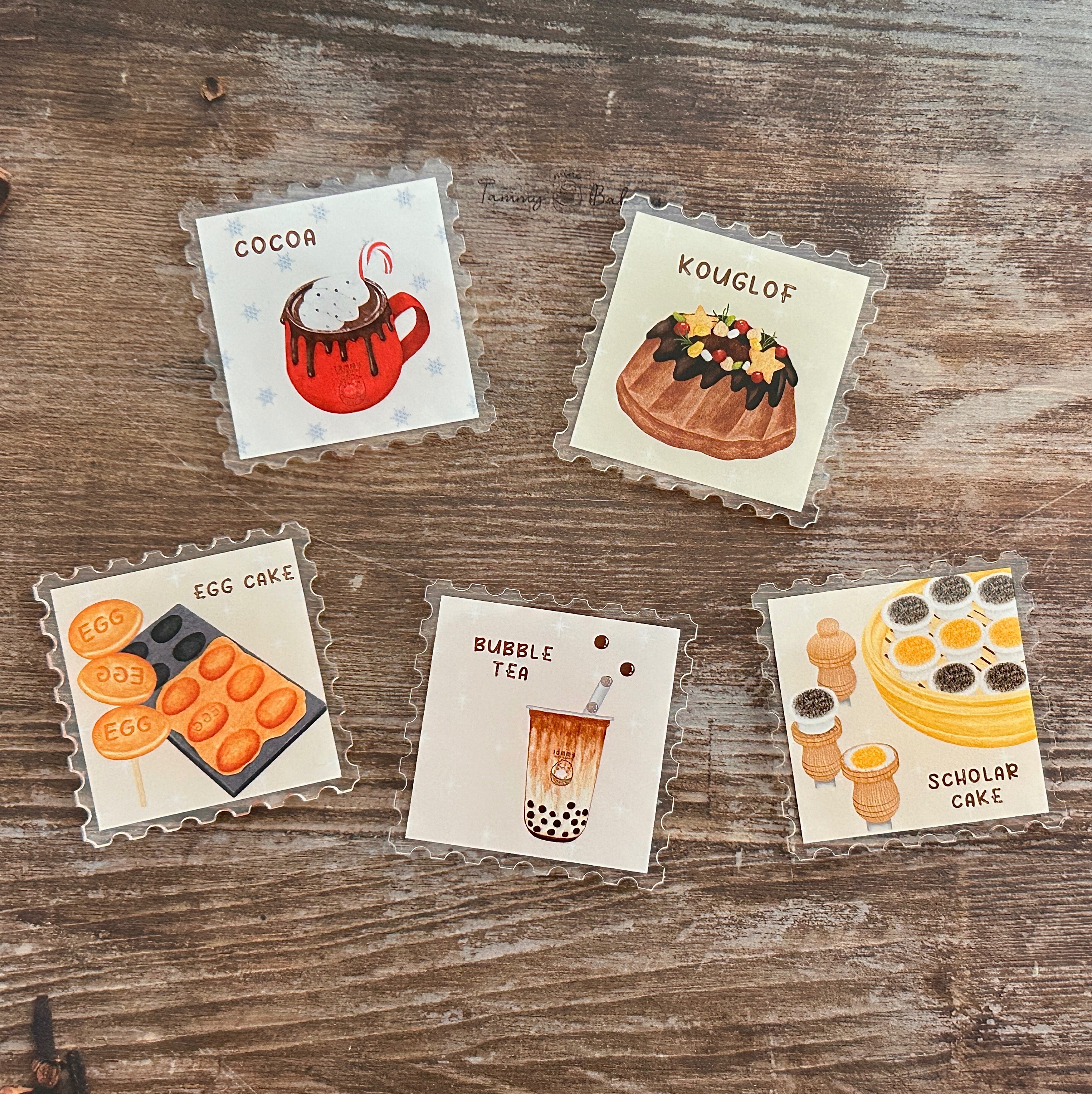 郵票造型磁鐵 5 款｜壓克力