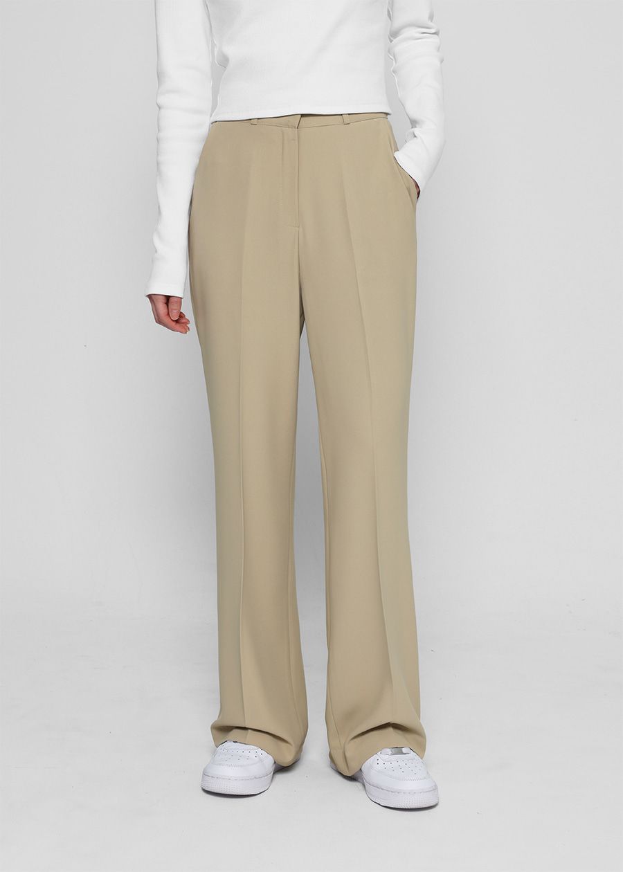 兩種褲長✿ 正韓製涼感靴型長褲 pants 5色 （自製設計款 ） 修身 高腰 喇叭褲