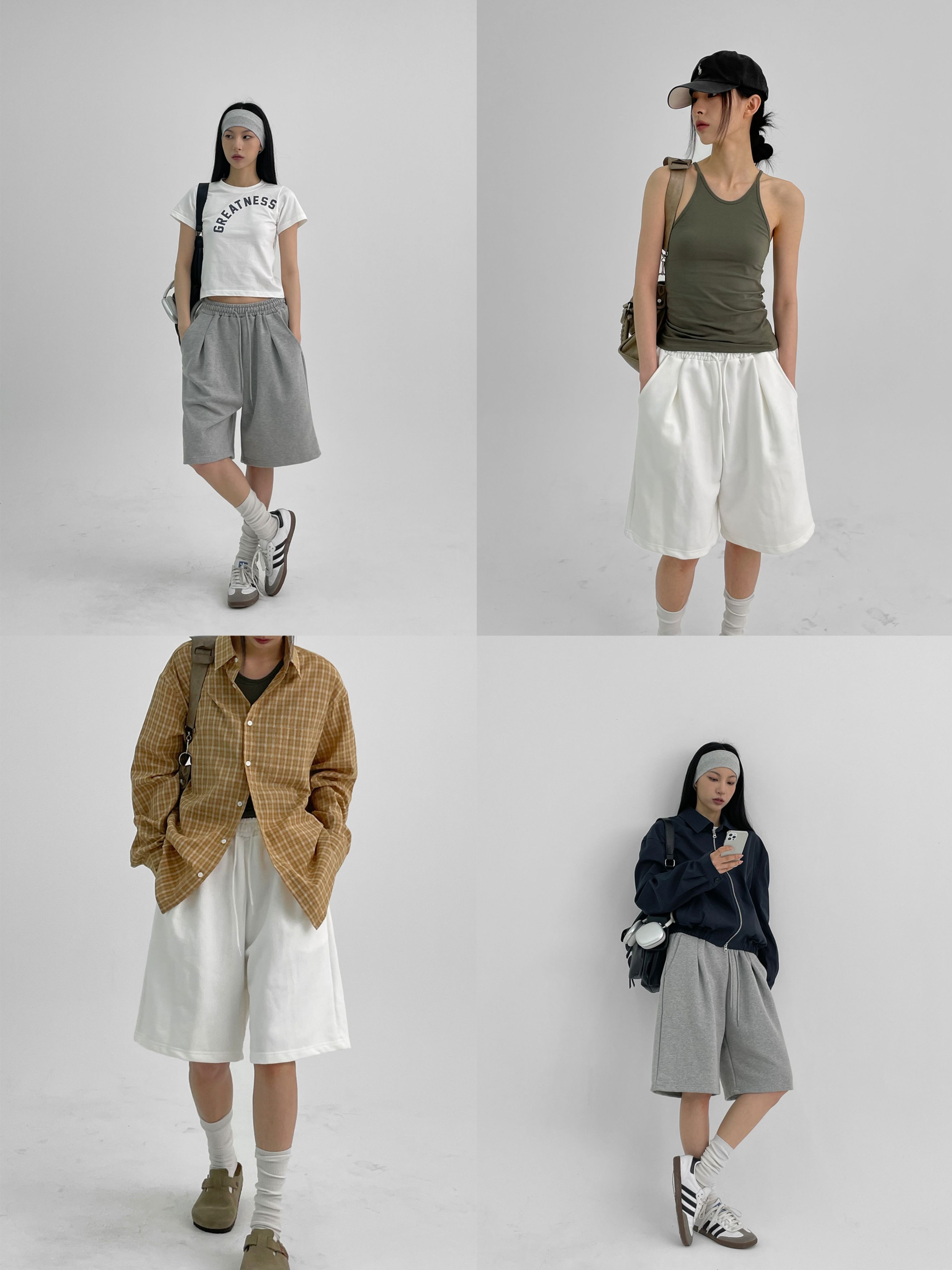 韓網熱銷1萬件✿ 正韓製百慕達運動褲 pants （ black-up 自訂款 ） 短褲 鬆緊腰 五分褲