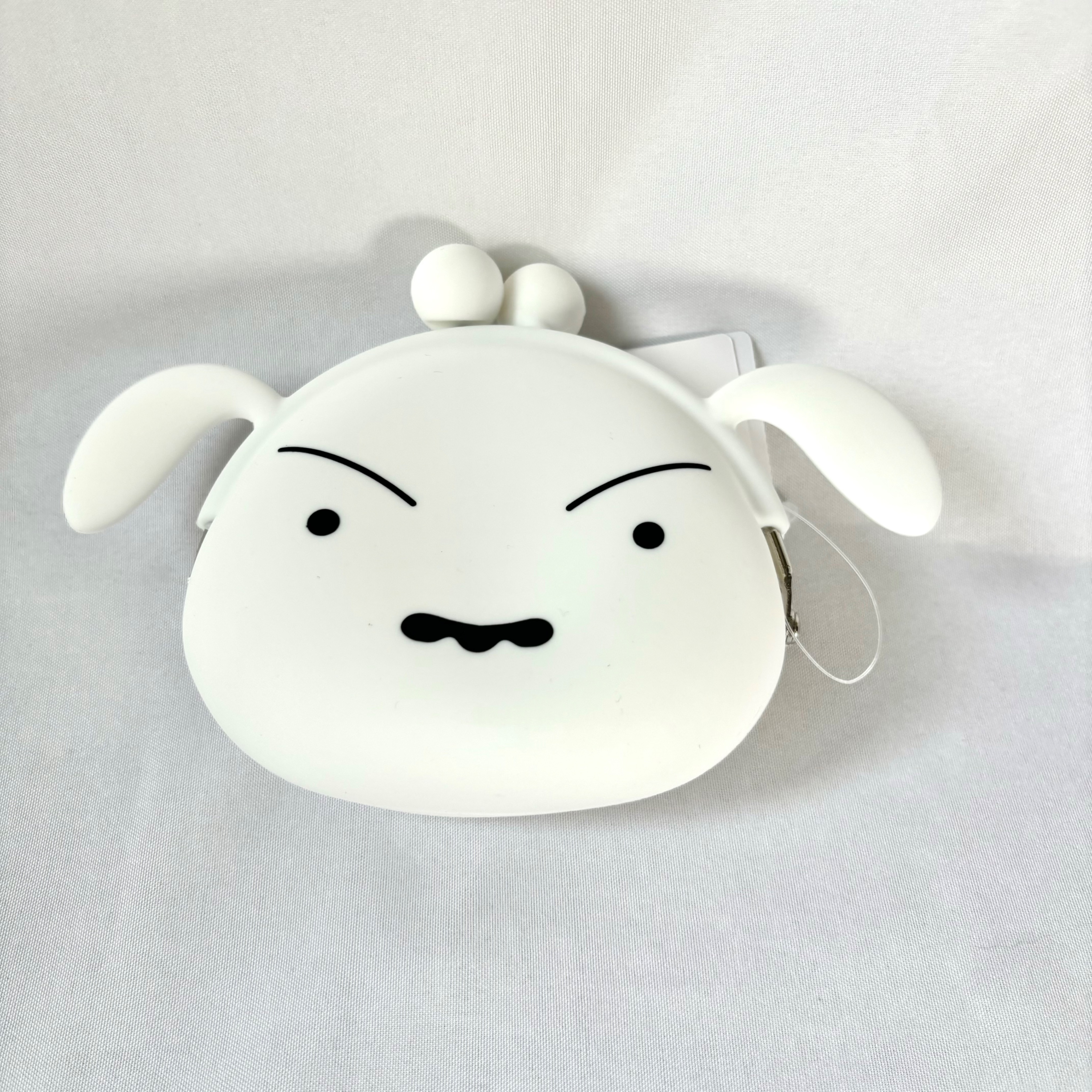 蠟筆小新 小白矽膠零錢包👛
