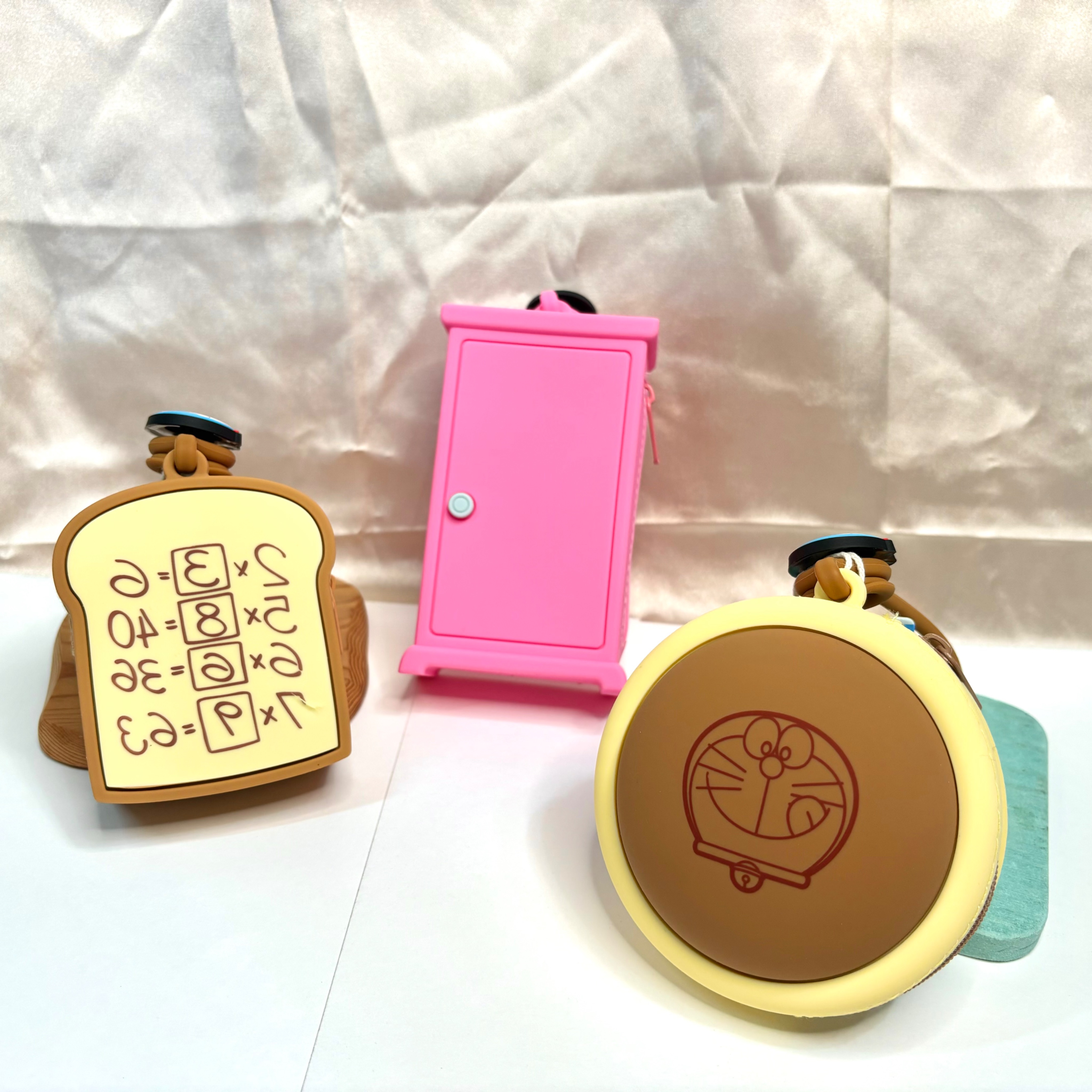 多拉A夢 主題矽膠零錢包 任意門、記憶吐司、銅鑼燒