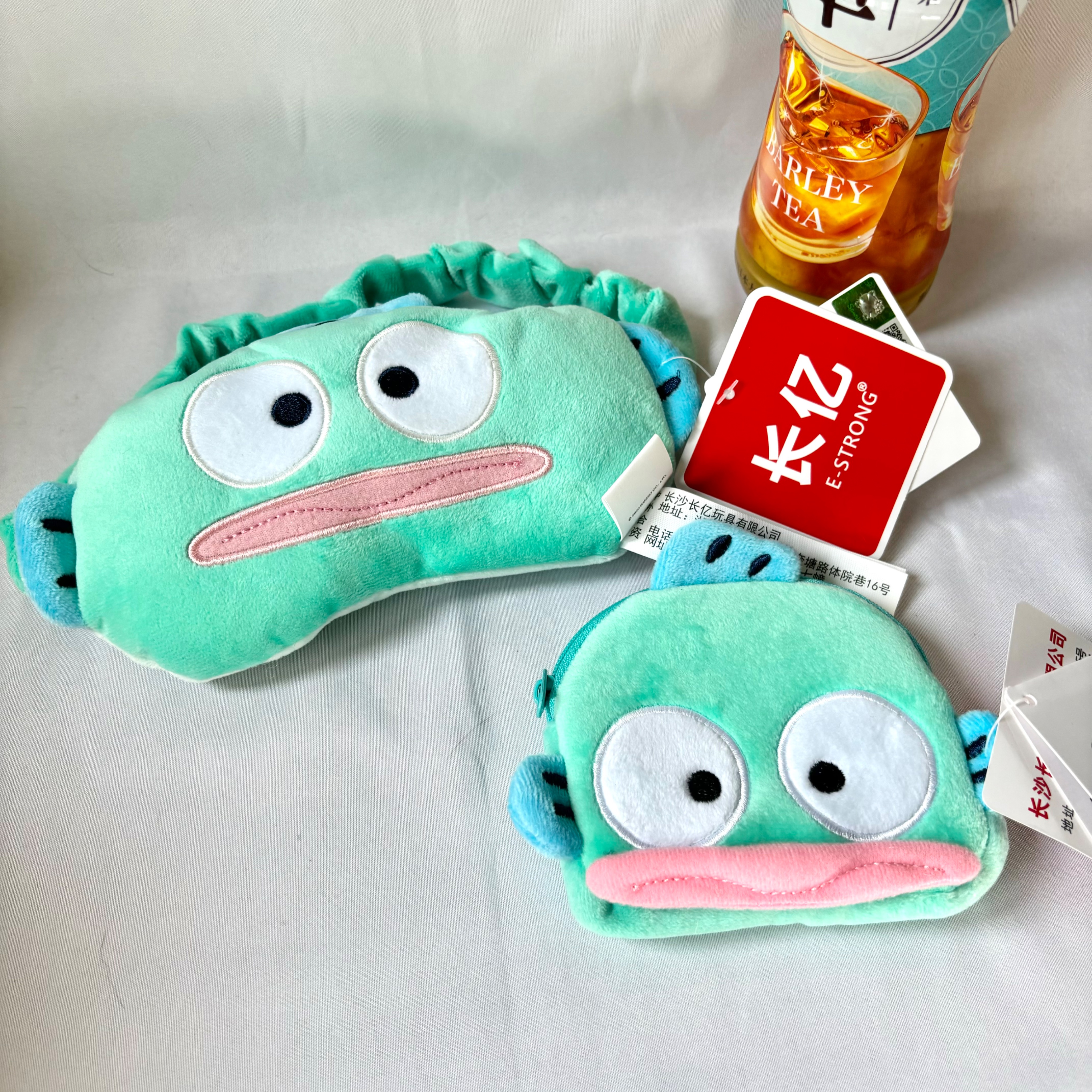 正版🐟醜魚漢頓的布製眼罩和零錢包