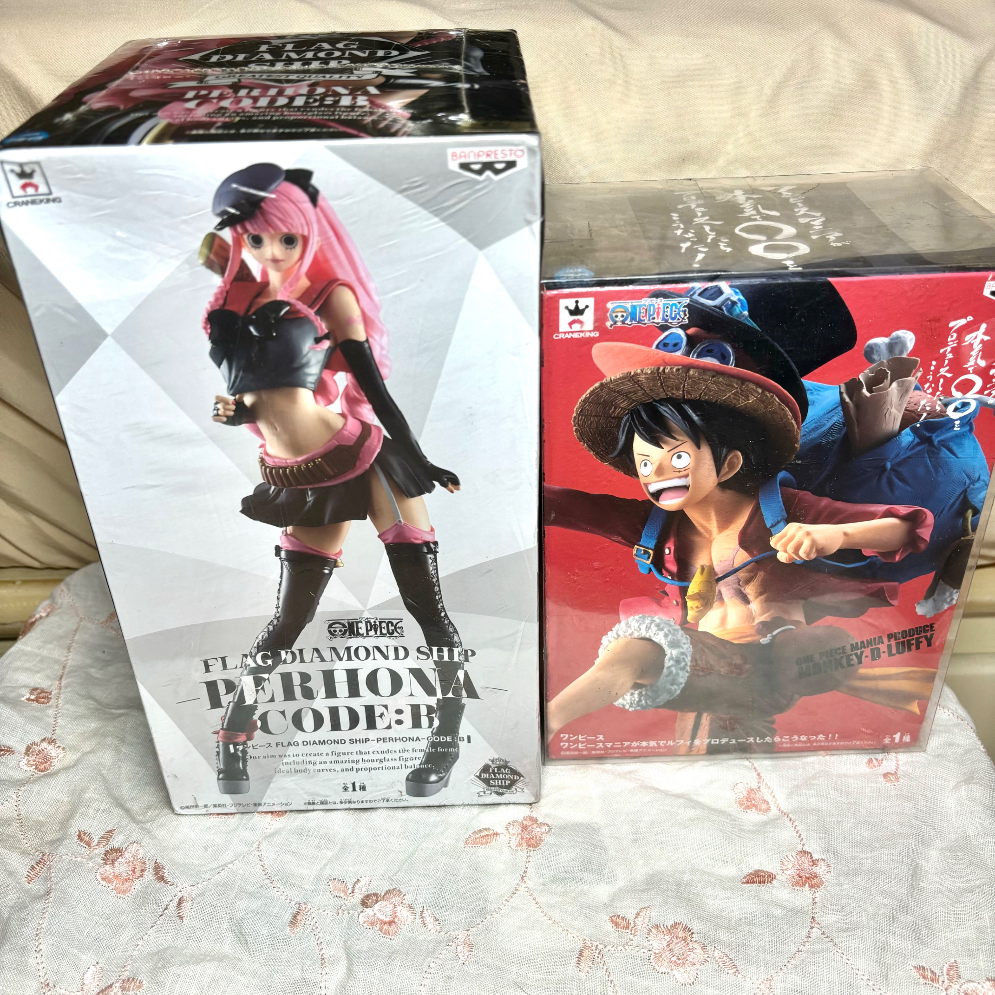 航海王金證公仔 魯夫 培羅娜 海賊王 日版