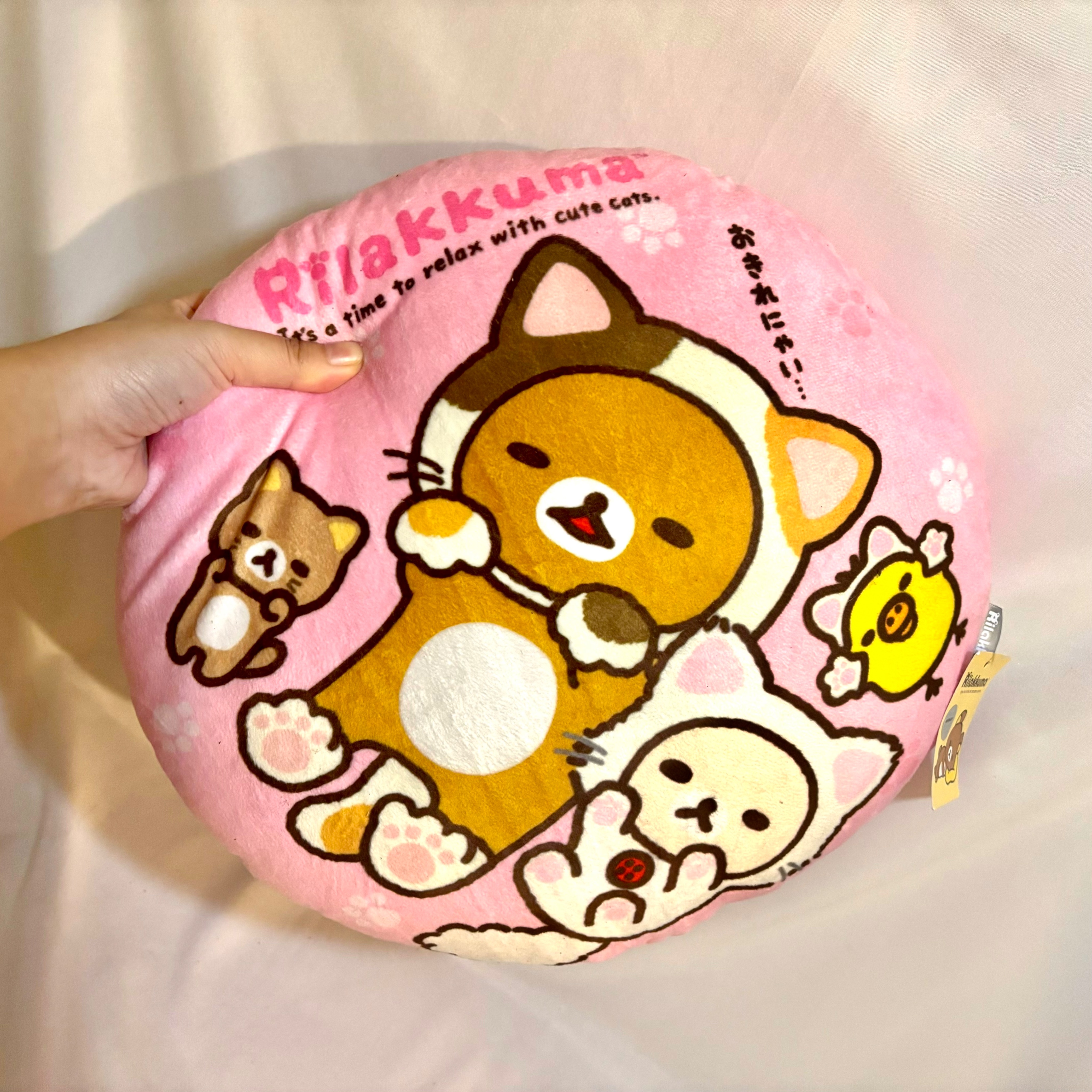 正版 拉拉熊 圓型抱枕