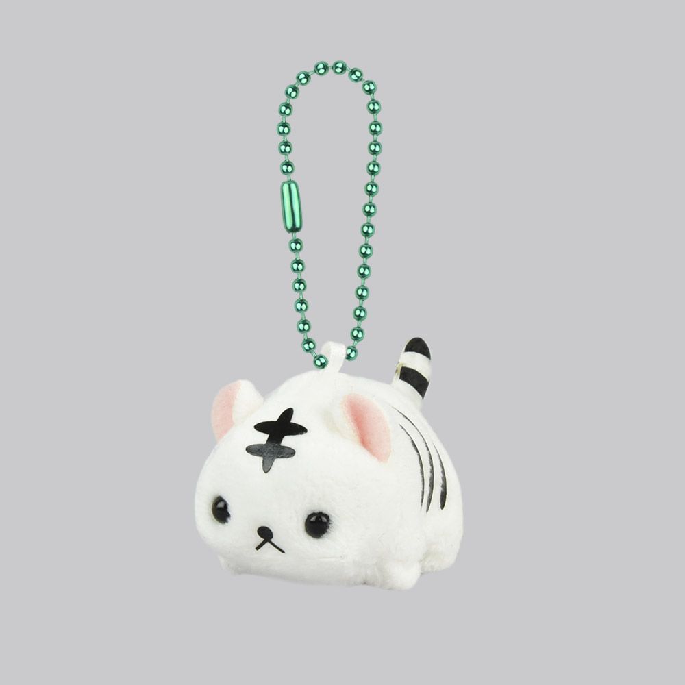 現貨【守夜鴞商行】日本正版 AMUFUN DX 白色 小老虎 老虎 白虎 鑰匙圈（球鏈） 玩偶 吊飾 娃娃  Amuse