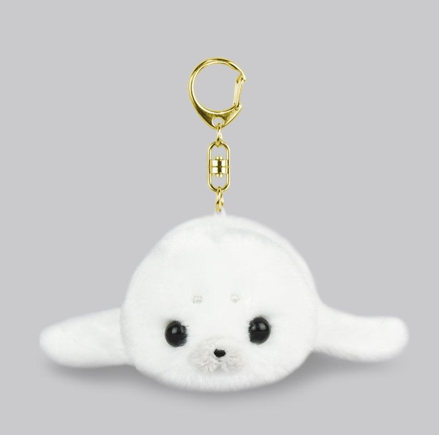 現貨【守夜鴞商行】日本正版 AMUFUN 小海豹寶寶  鑰匙圈 玩偶 吊飾 娃娃 水族館 人氣動物 amuse 海豹