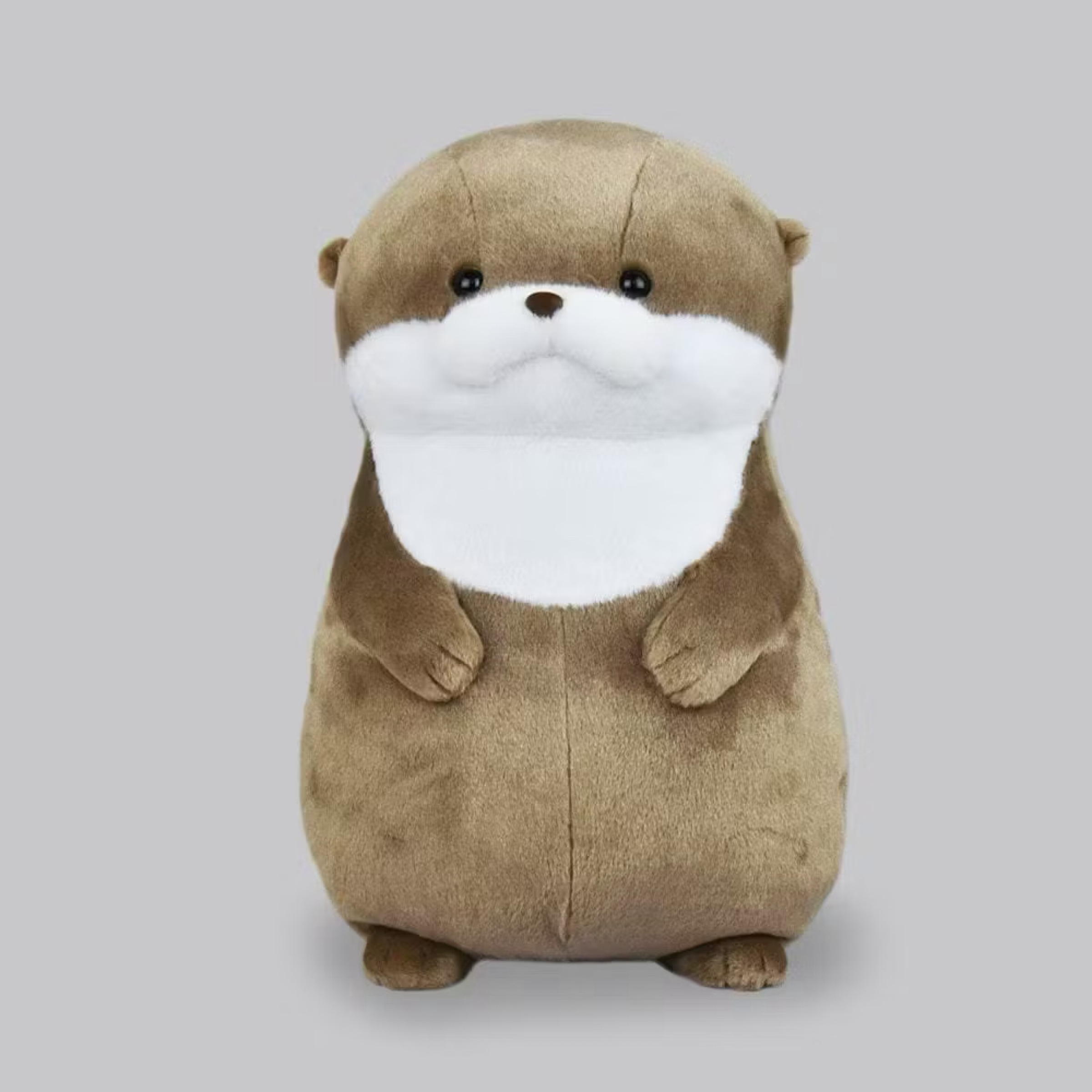 現貨【守夜鴞】日本 正版 AMUFUN 棕色 大抱枕 水獺 絨毛 娃娃 BIG 水族館 超人氣 水獺家族 amuse