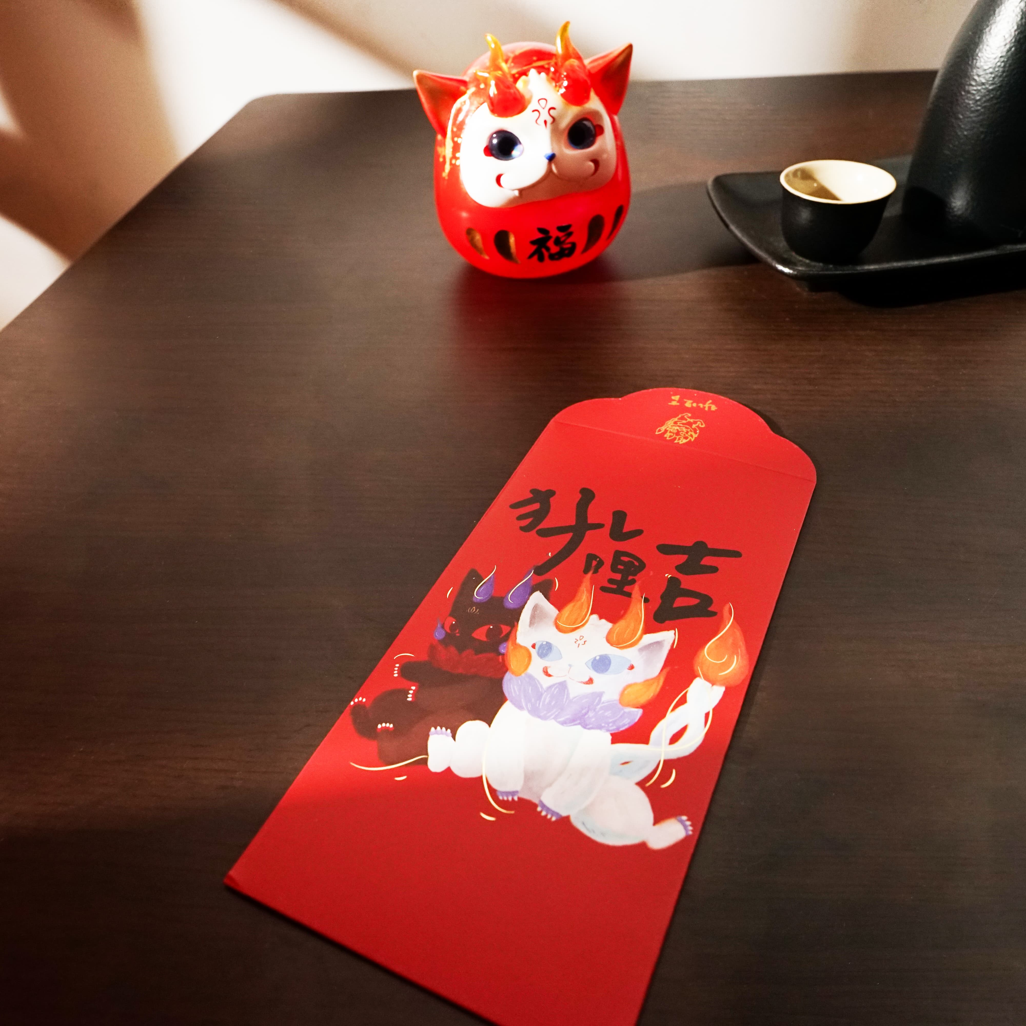 犼哩吉紅包袋五入組