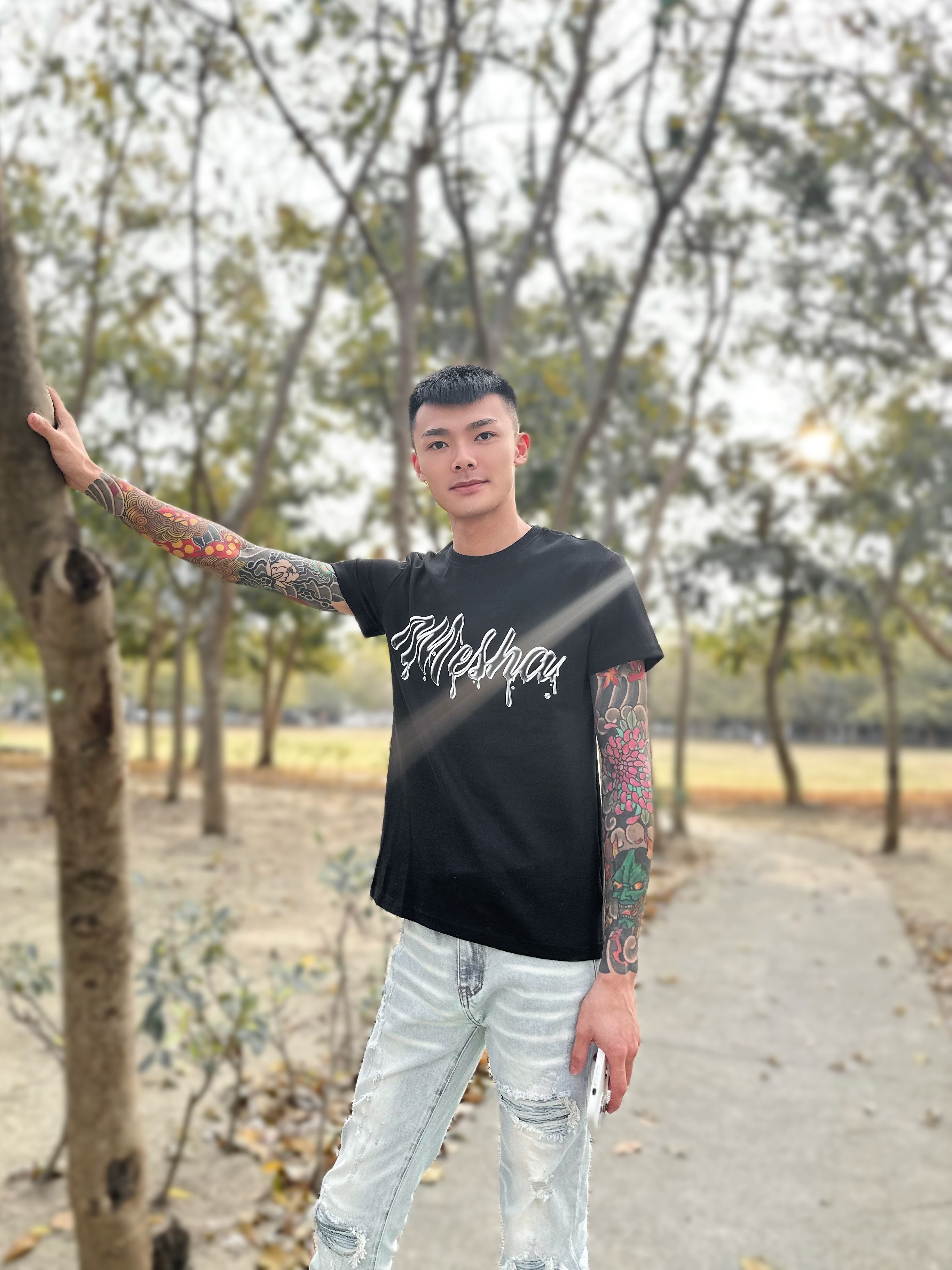 字體融化 T-shirt