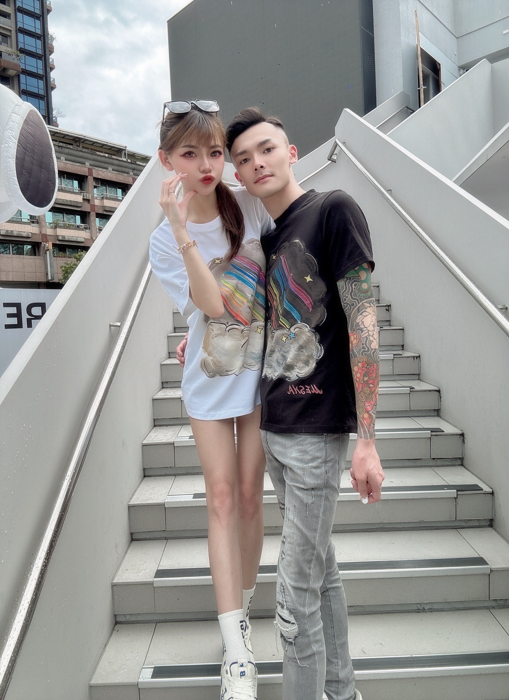 彩虹情侶T-shirt