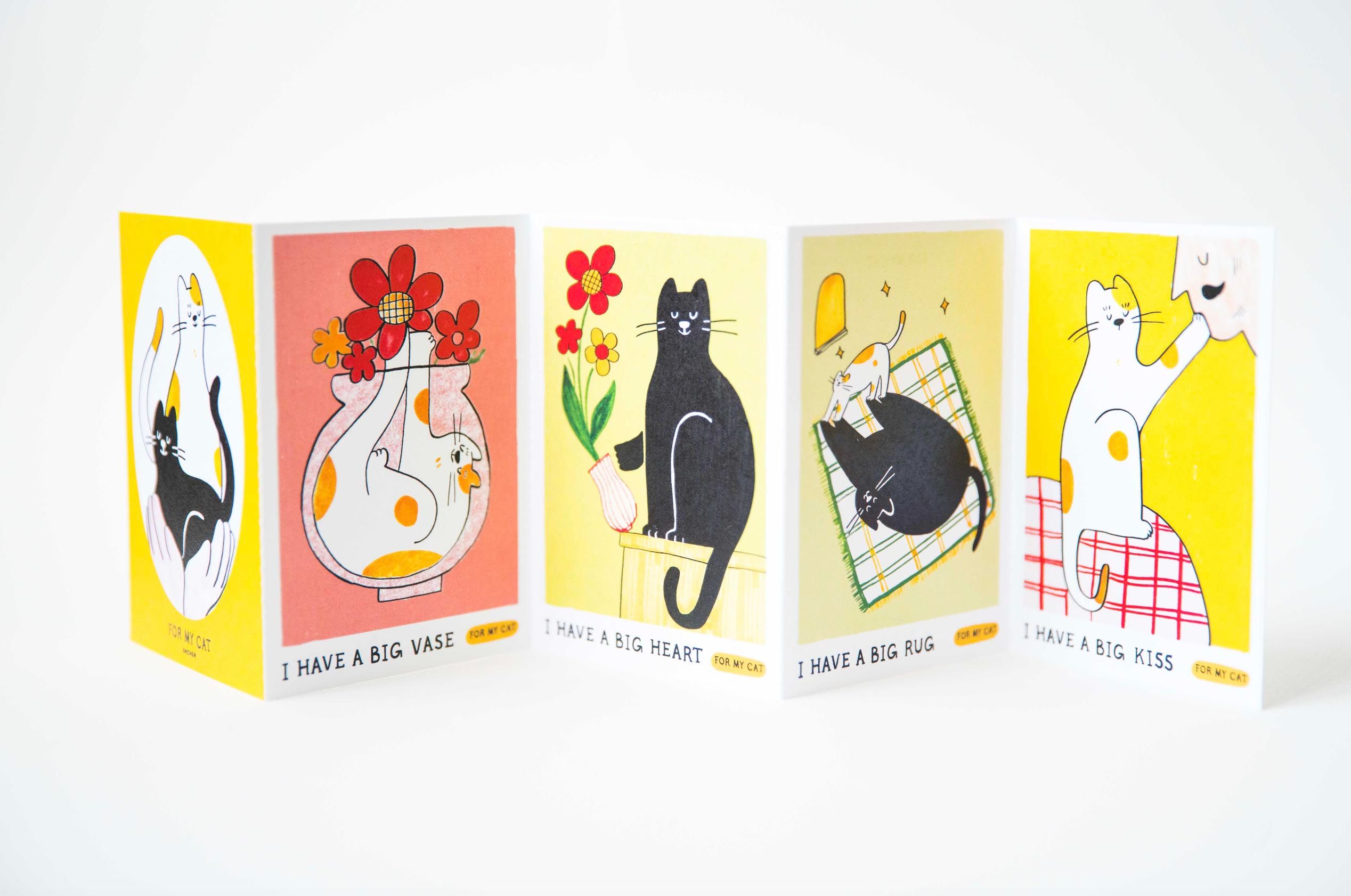 For my cat 摺頁小卡