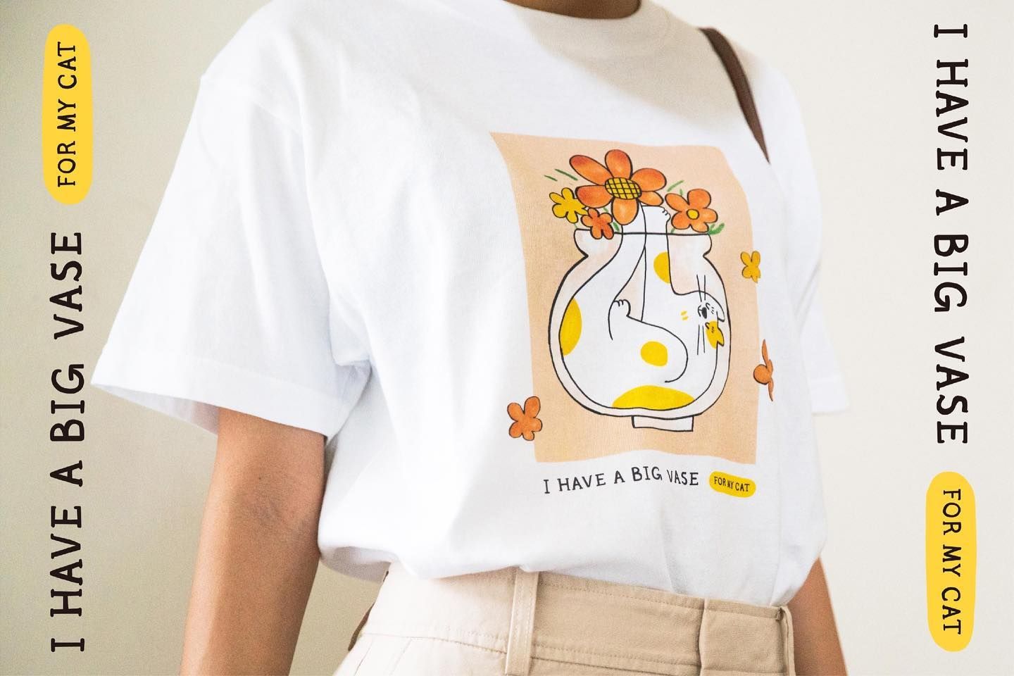I have a big vase for my cat 短袖T恤 ⊹ 最後的數量 ⊹