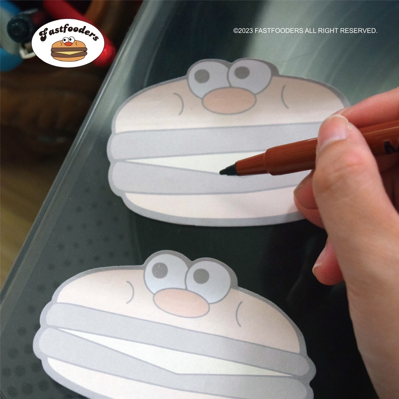 超級漢堡 便利貼