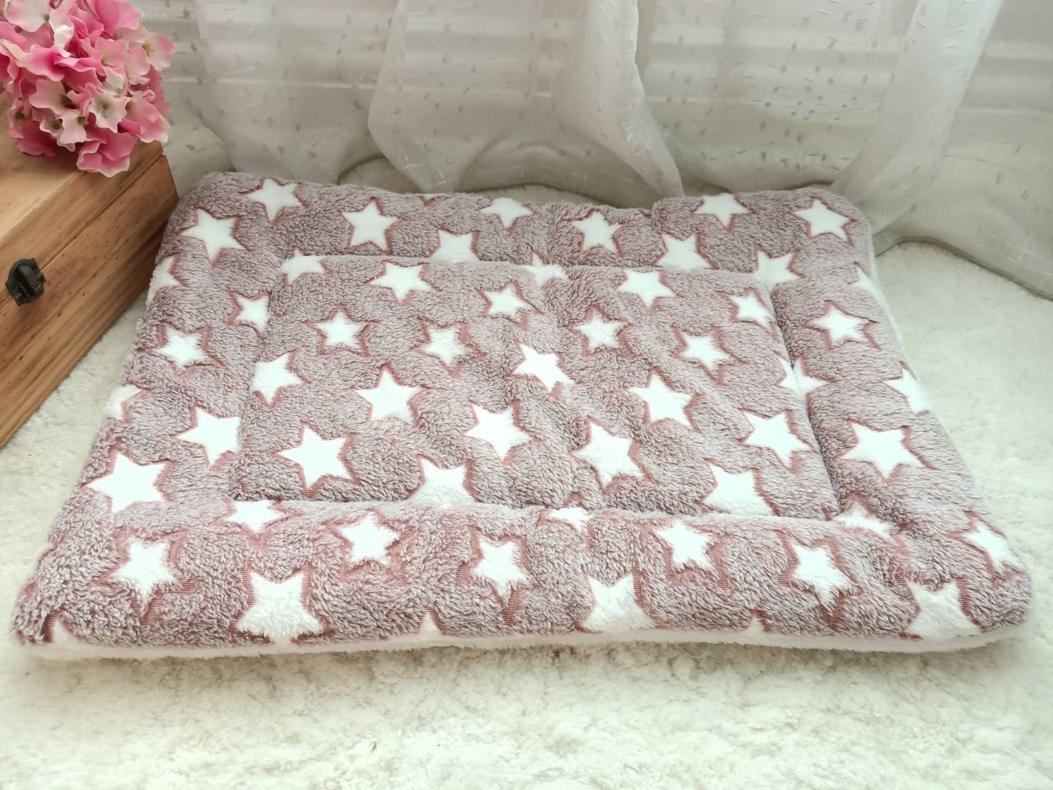 紅色星星 加厚兩用墊