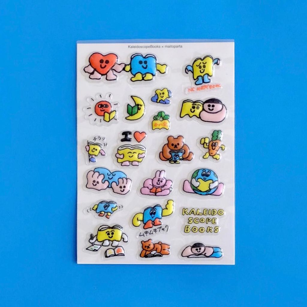 現貨 日本插畫家Maitoparta Kuma 快樂閱讀防水貼紙/手機貼紙