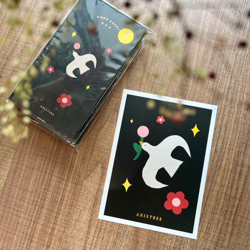 現貨 AKISTORE ✿GOOD LUCKY✿幸運象徵明信片