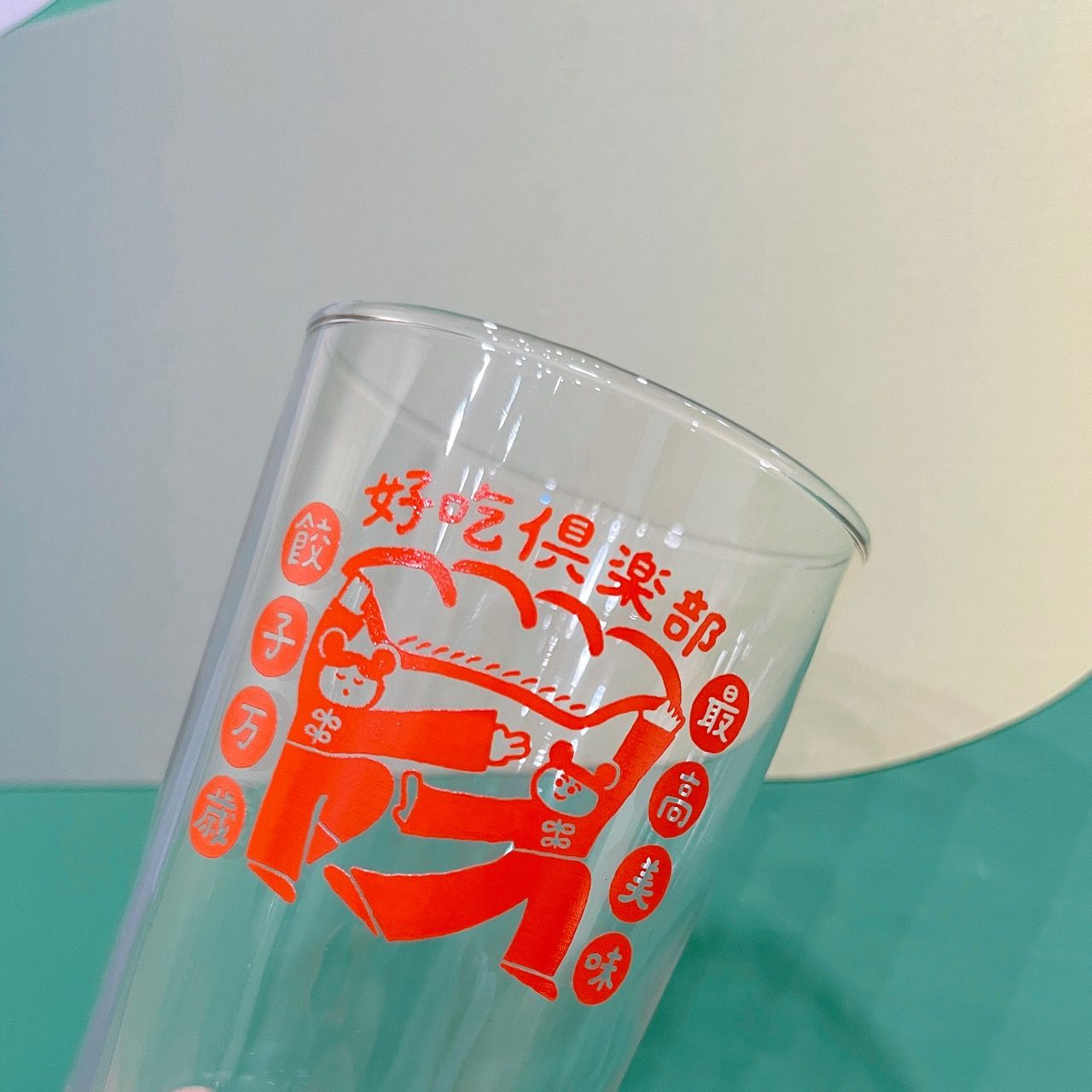 [限定商品] 現貨 日本插畫家AKIYO 好好系列「好吃俱樂部」玻璃杯
