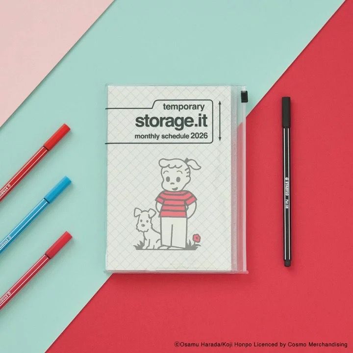 [新年款]預購 日本文具品牌MARK’S 2026年月行程日記手帳B6 - OSAMU GOODS 日誌