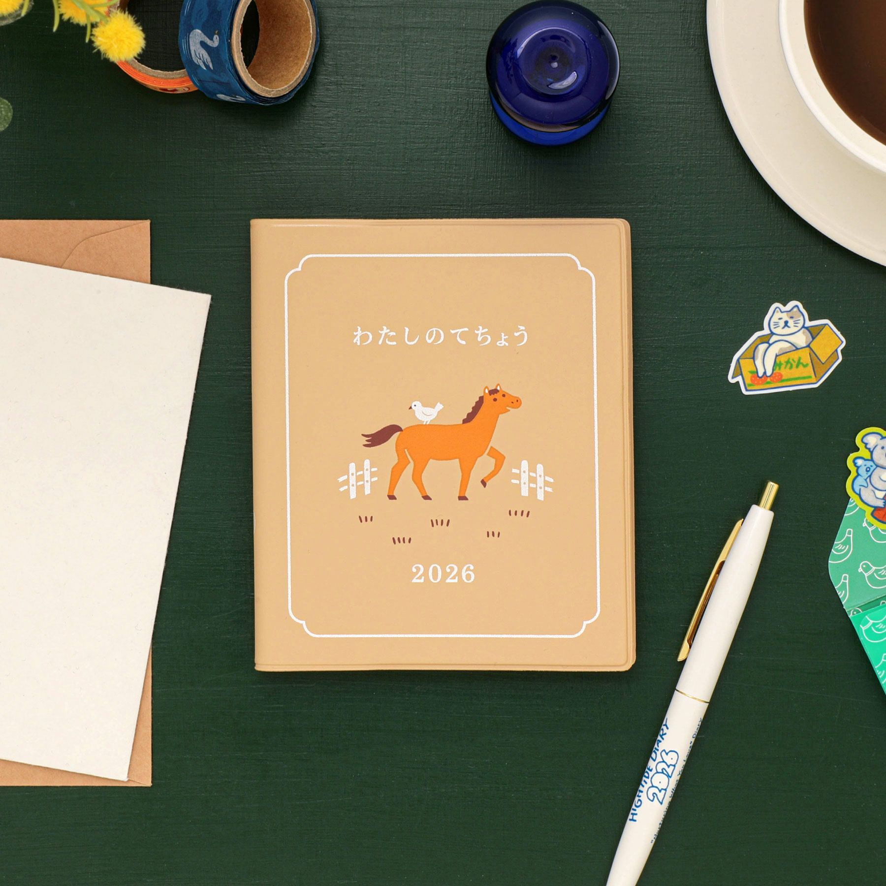 [春季款] 預購 日本限定款 HIGHTIDE 2026年週計劃日記手帳 （月相） - 我的馬年 日誌