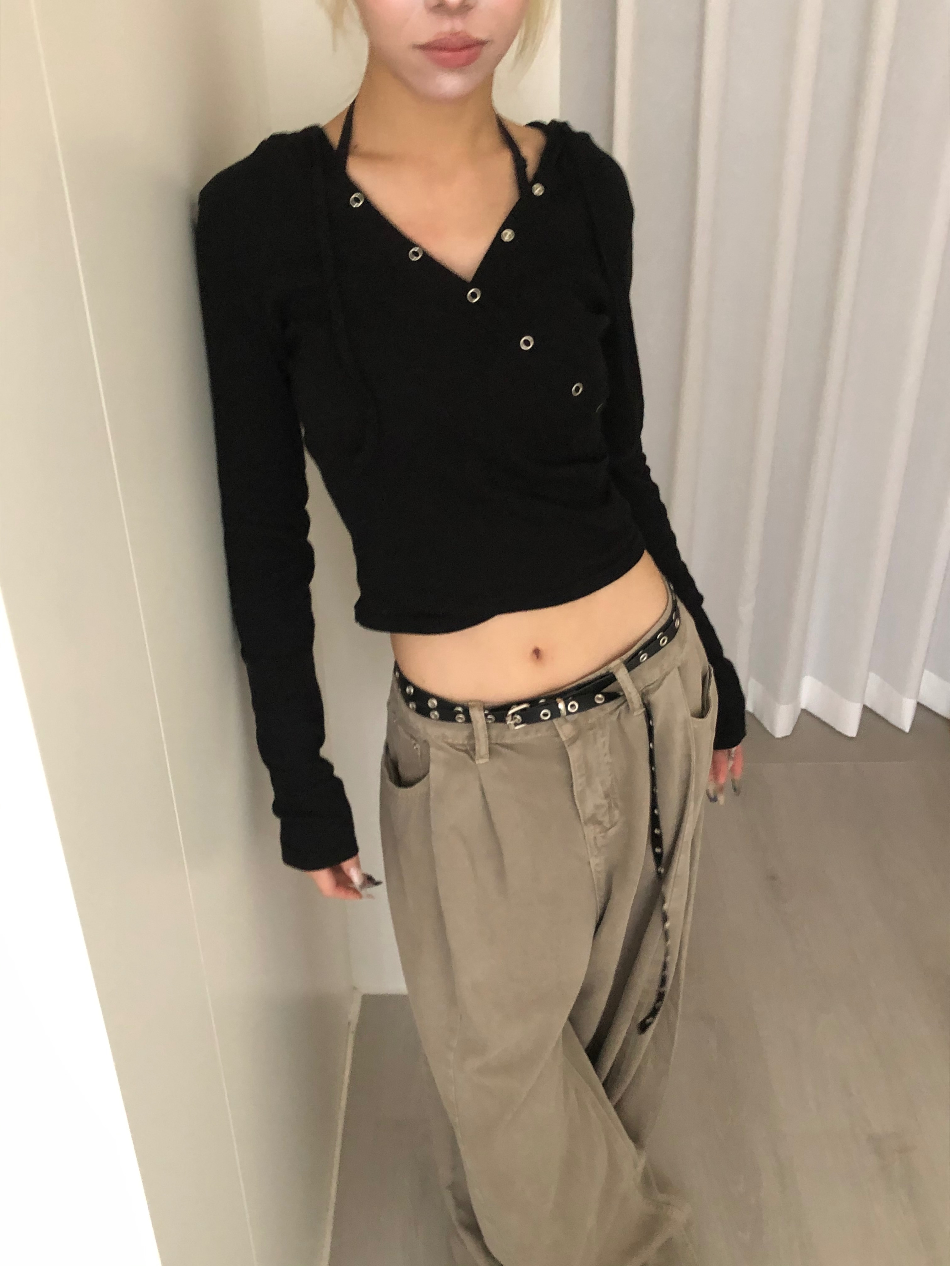 🇰🇷0260首爾街頭連帽排釦上衣