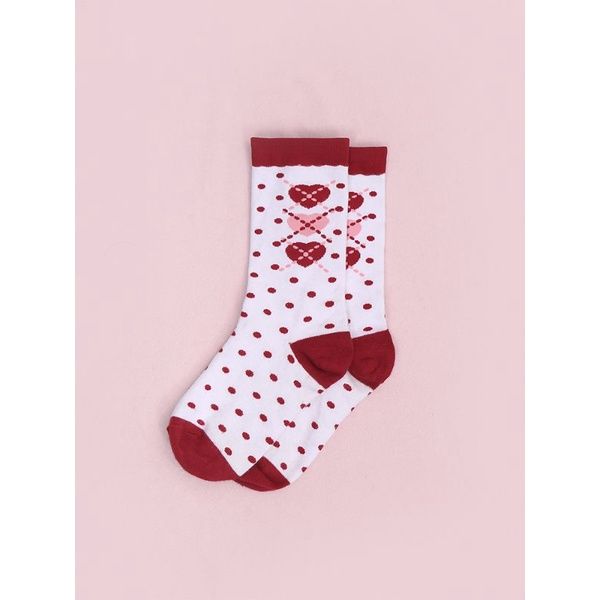 To Alice 學院風愛心長襪
