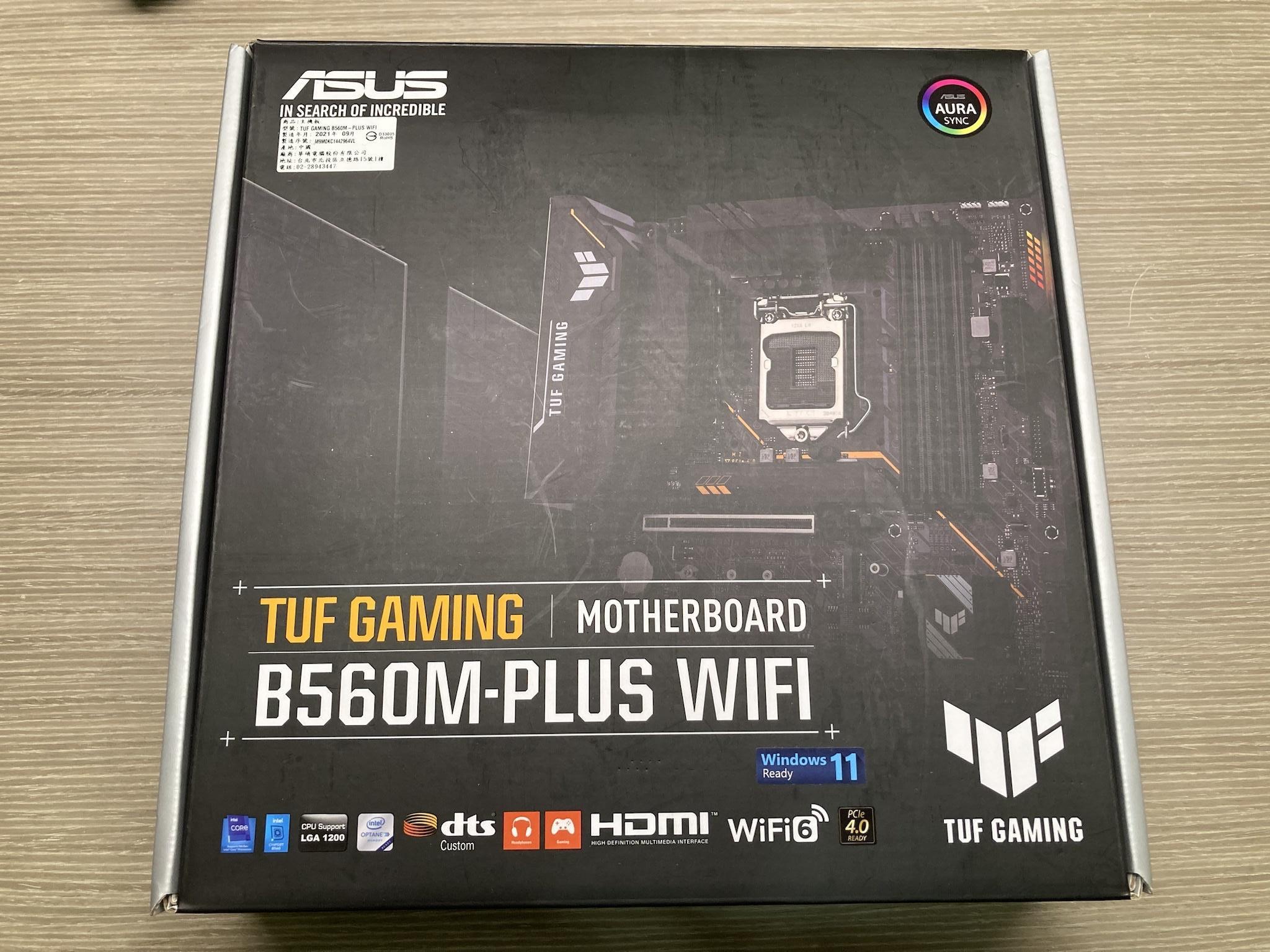ASUS TUF B560M PLUS WIFI + Win 11專業版