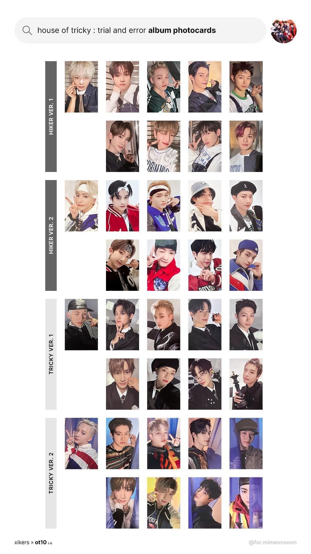 三輯專卡 （下單一筆隨機出10張 也可備註許願成員）