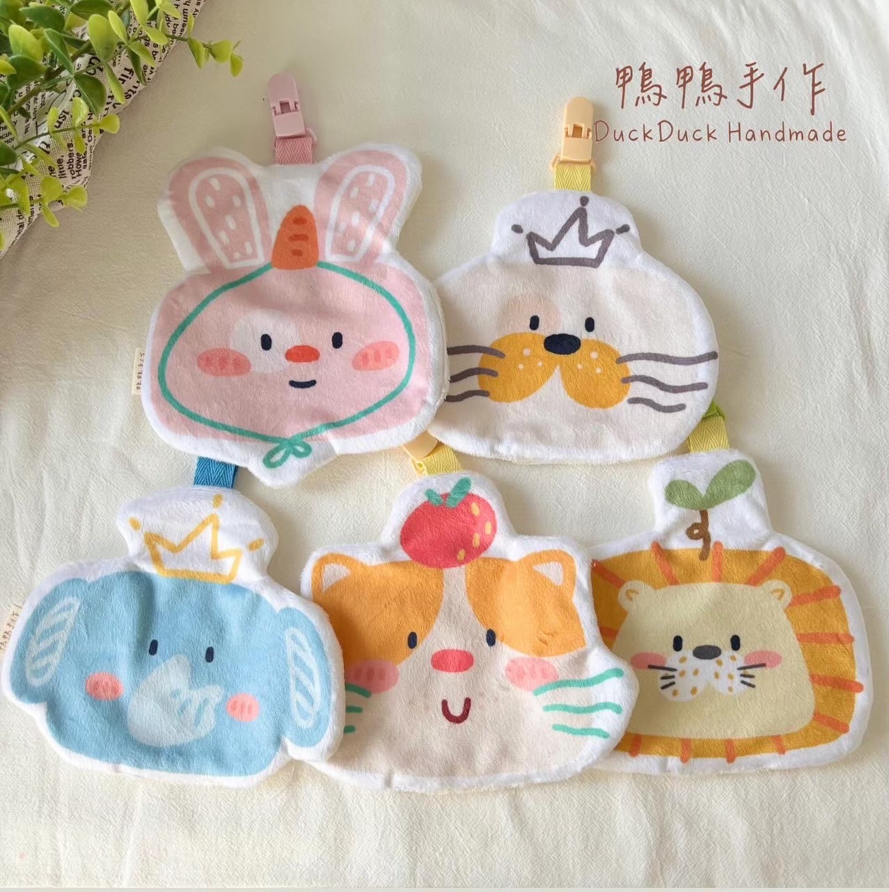 手帕巾：動物F-J