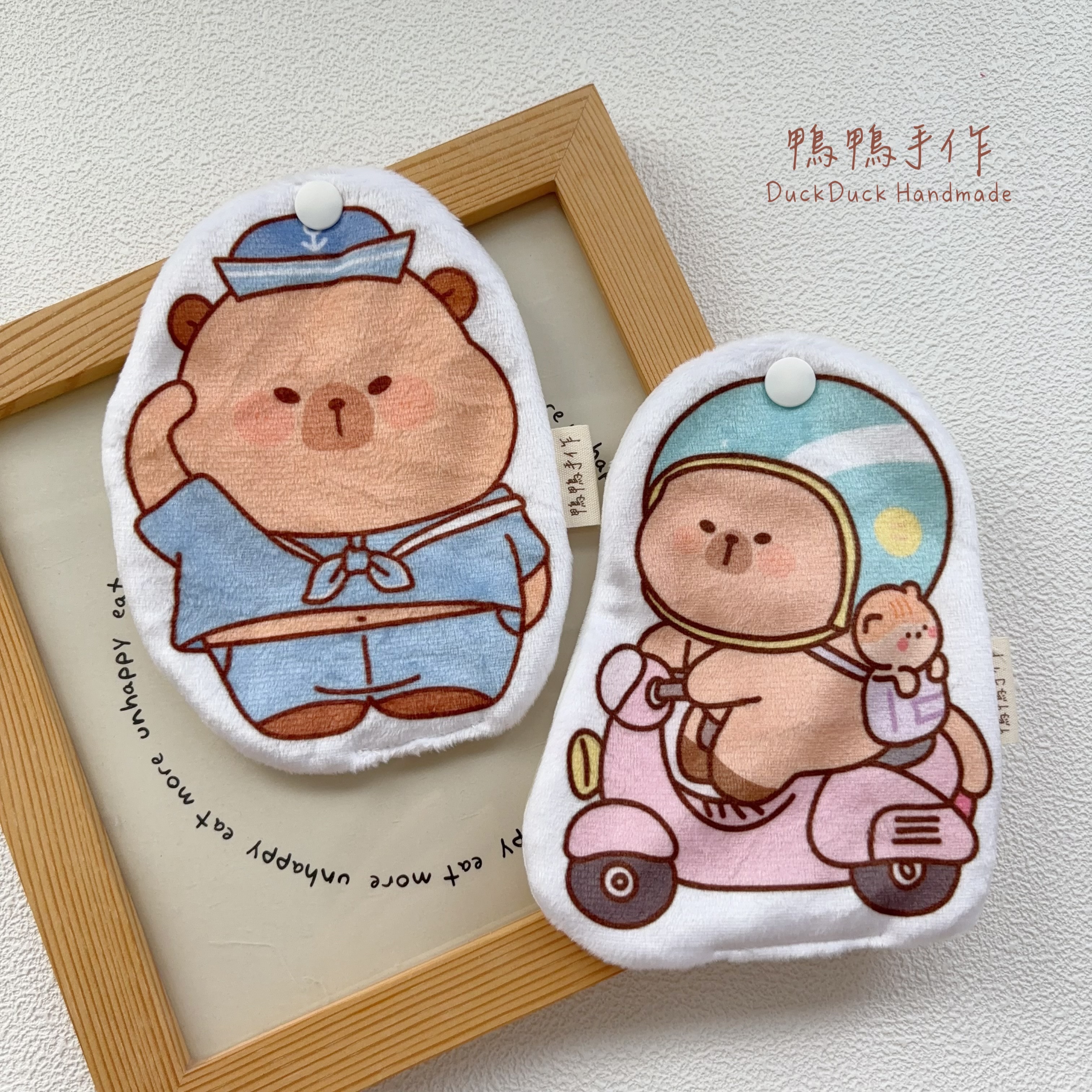 可拆夾子、可寫名字手帕巾：135-136