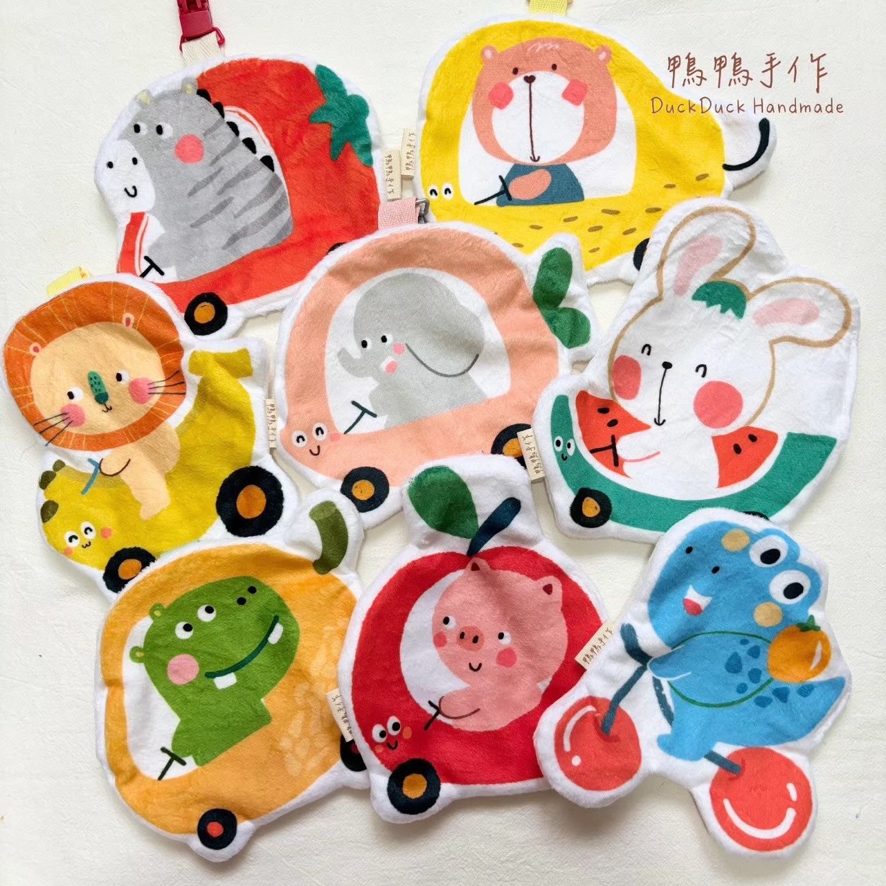 手帕巾：動物01-08