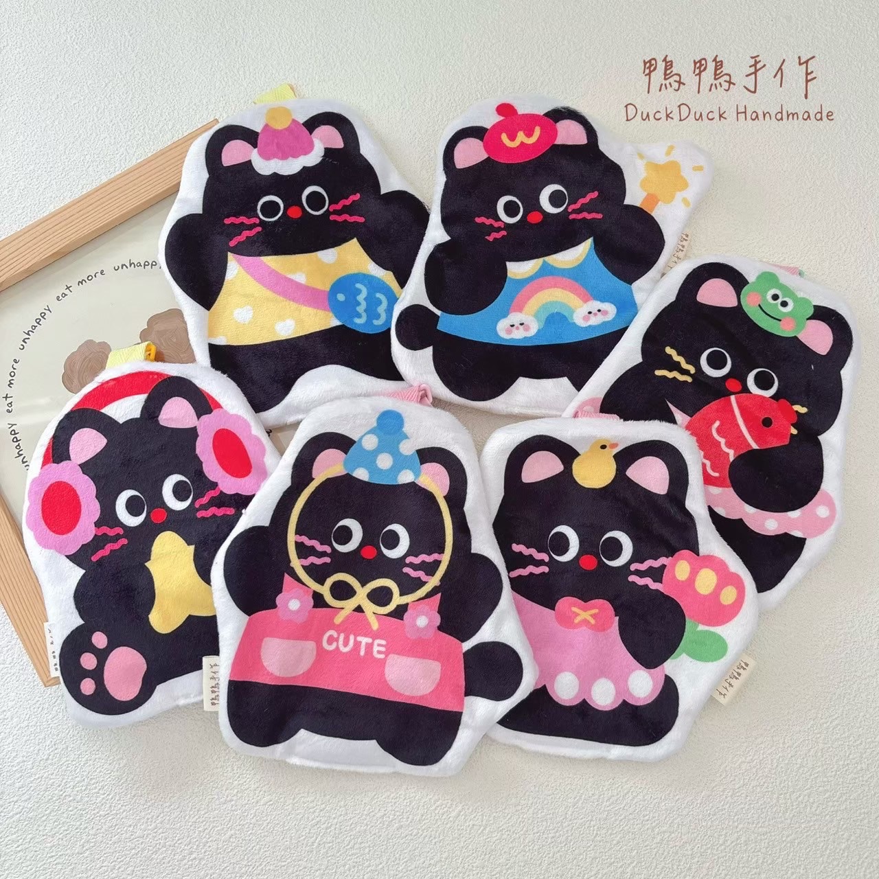 手帕巾：黑貓82-87