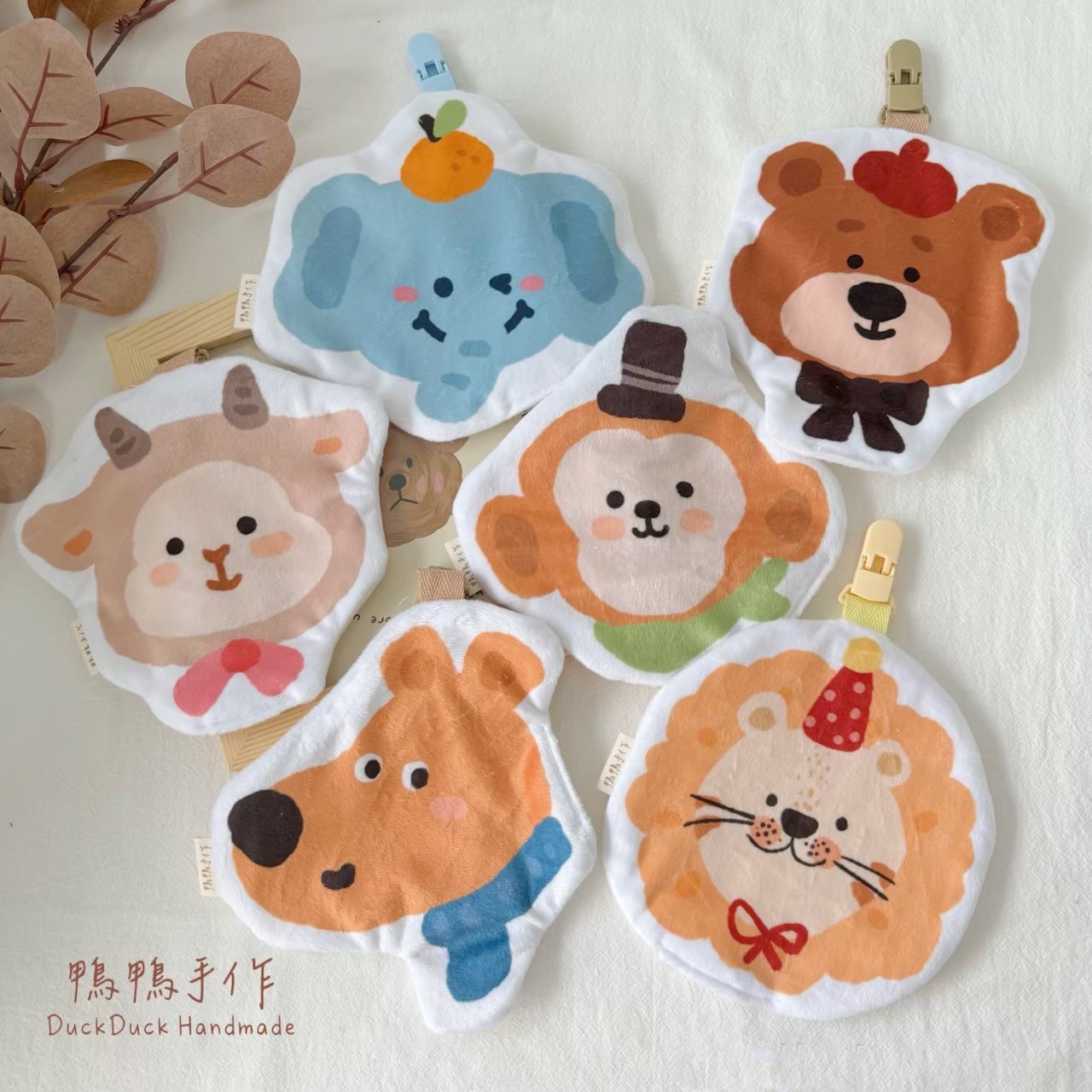 手帕巾：動物43-48