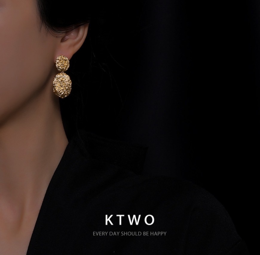 歐美氣場感金奢耳環