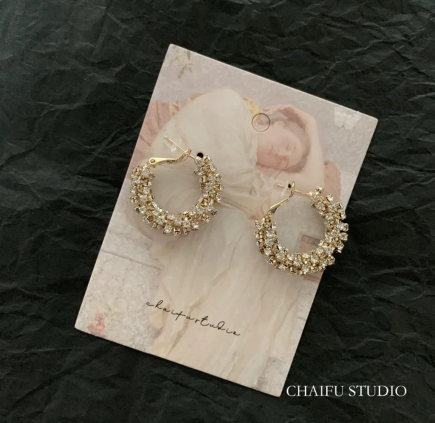重工✨晚宴璀璨鋯石耳圈
