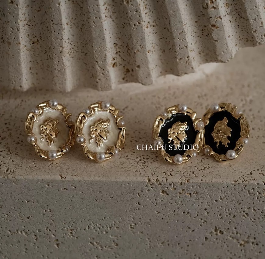 巴洛克宮廷風｜赫本小香風耳環