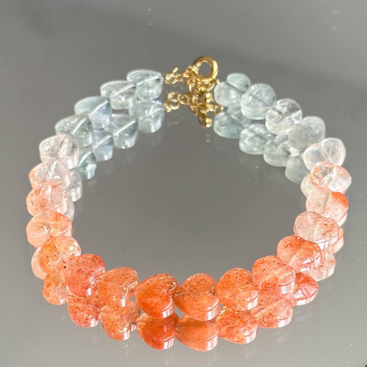 「阿魯沙Arusha Crystal」  漸變搭配，愛心雕刻