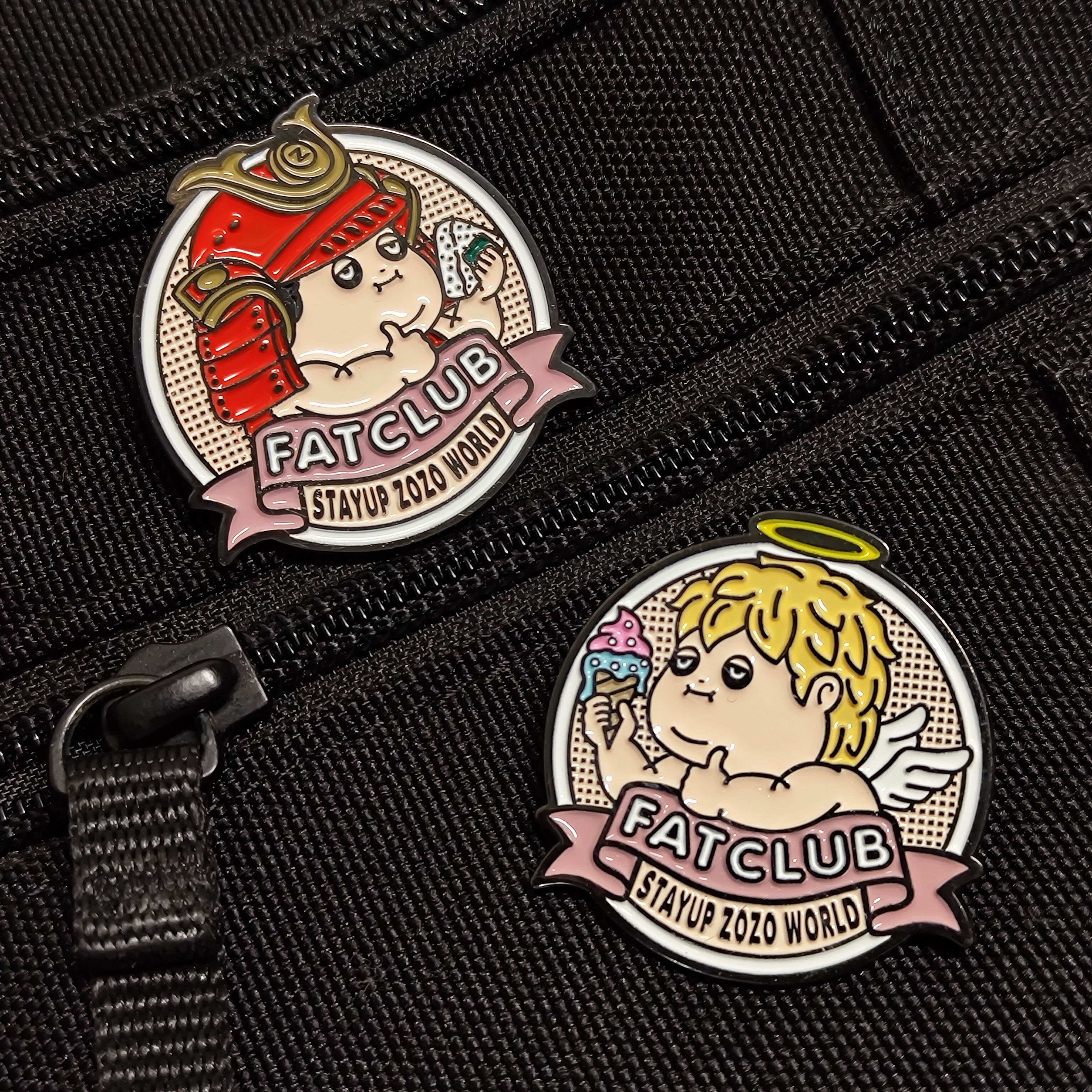 脂肪俱樂部 金屬徽章胸針