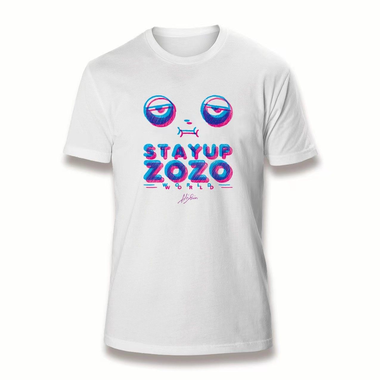 STAYUP ZOZO WORLD 熬夜物語 Ｔ恤（視覺模糊配色）