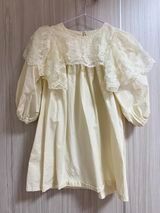 陸製 二手米色蕾絲洋裝 尺寸90