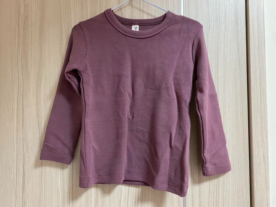 韓國 全新磨毛葡萄紫內搭上衣 尺寸L 彈性大 建議90-100