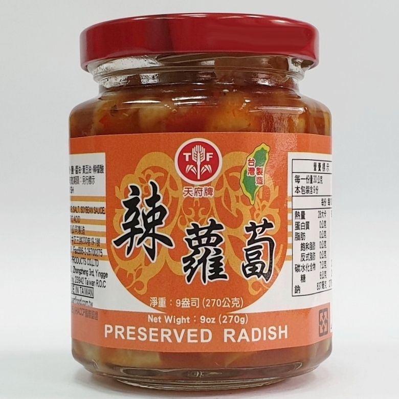 天府牌辣蘿蔔270g-12角瓶