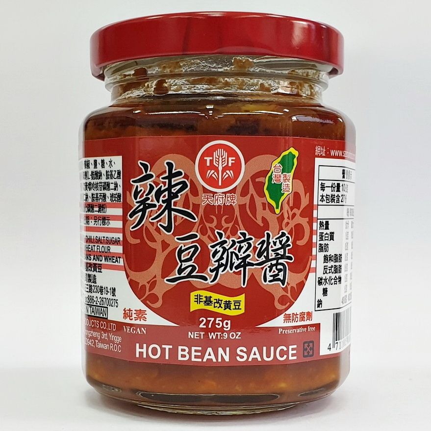 天府牌辣豆瓣醬275g-12角瓶